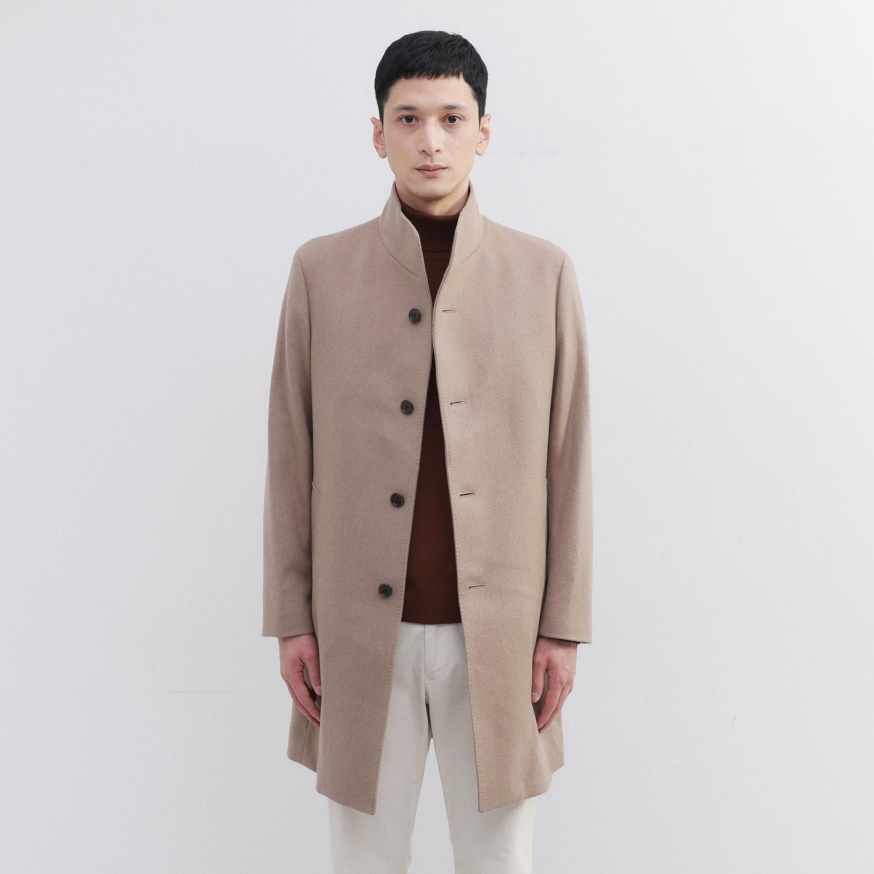 TAKEO KIKUCHI「【ウールカシミヤブレンド】ビーバー調 スタンドカラー コート」|その他|