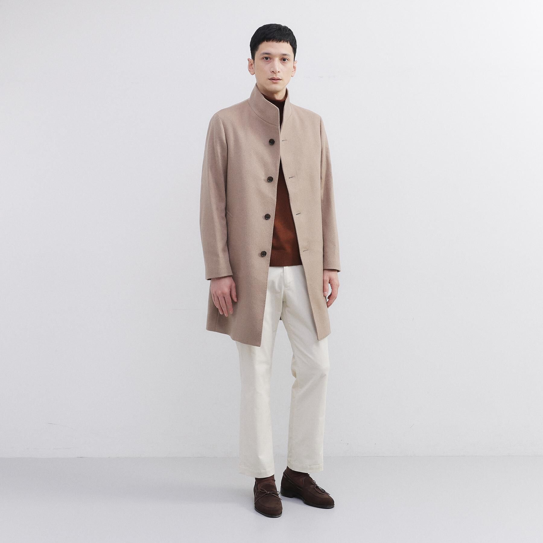 TAKEO KIKUCHI「【ウールカシミヤブレンド】ビーバー調 スタンドカラー コート」|その他|