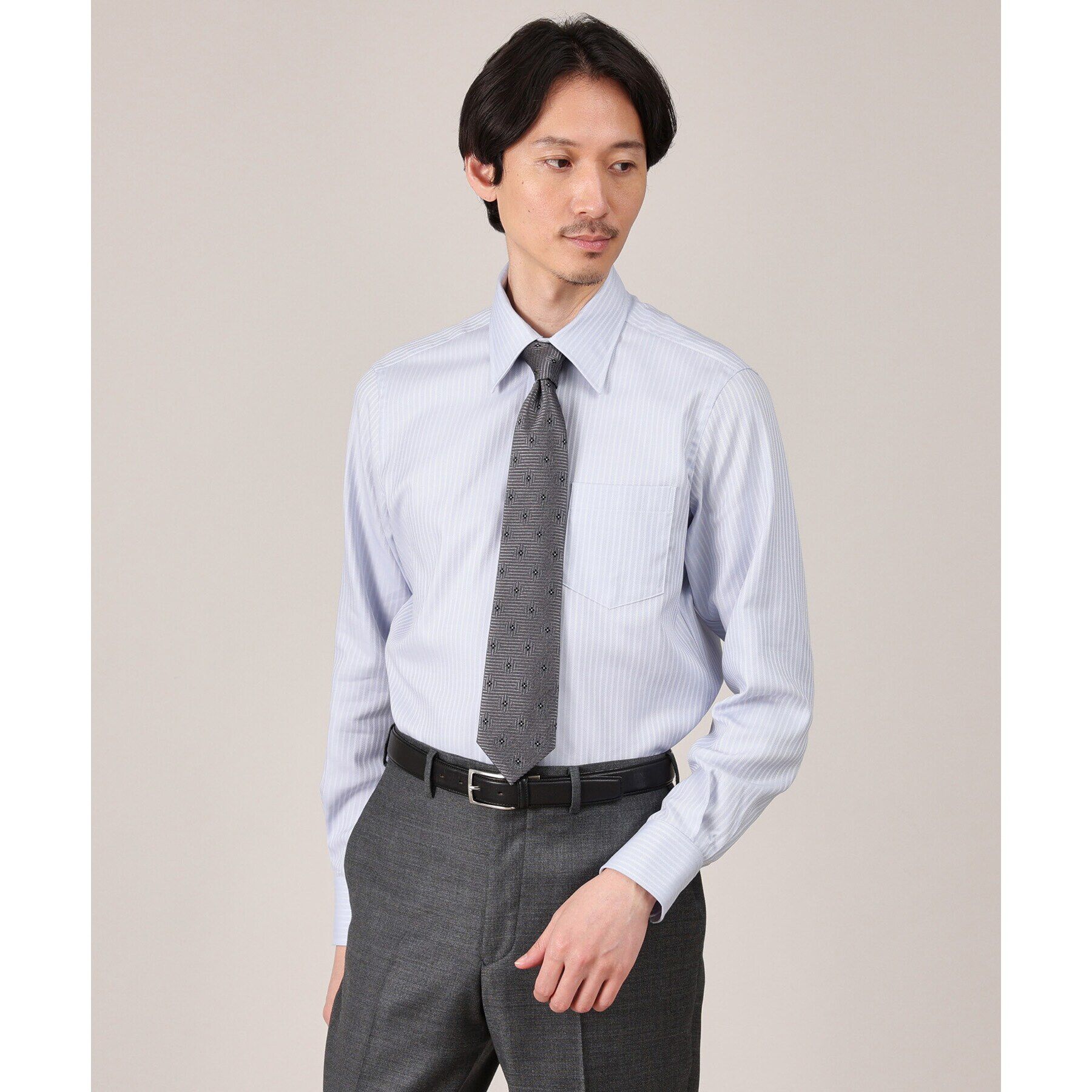 TAKEO KIKUCHI「ドビーストライプ ビジネス シャツ」|シャツ・ブラウス|