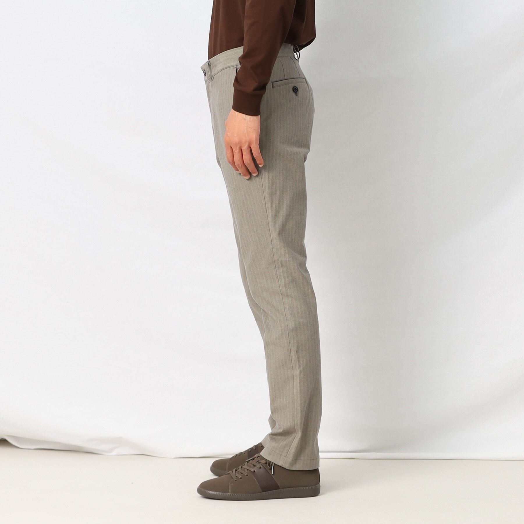 TAKEO KIKUCHI「【Made in JAPAN】播州織 ヘリンボン ストレート パンツ」|その他|