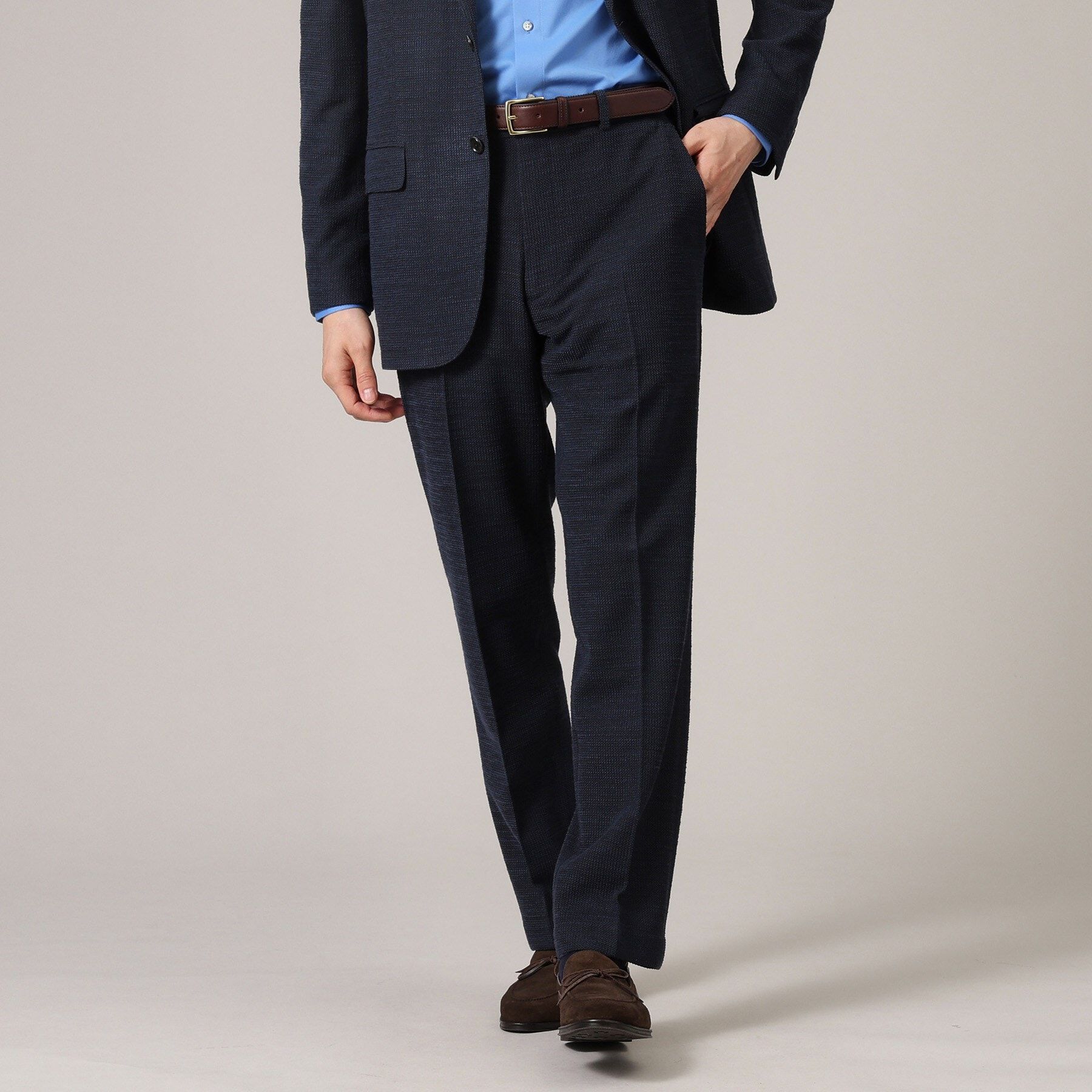 TAKEO KIKUCHI「【尾州織】ラッセルメッシュ パンツ/ セットアップ対応」|その他|ﾌﾞﾙｰ(093)