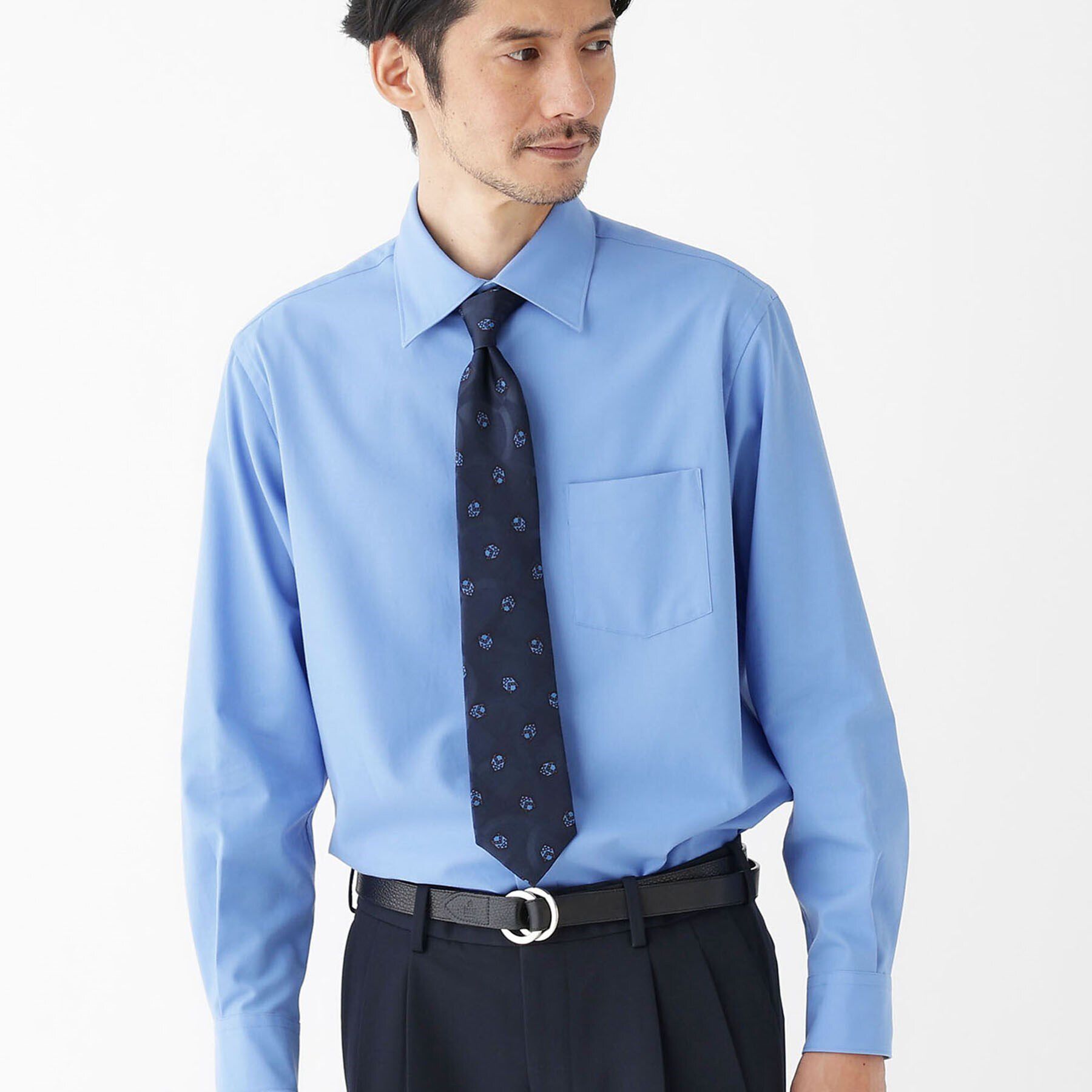 TAKEO KIKUCHI「【THE FLAGSHIP】スーピマ ツイル シャツ」|シャツ・ブラウス|ブルー(092)