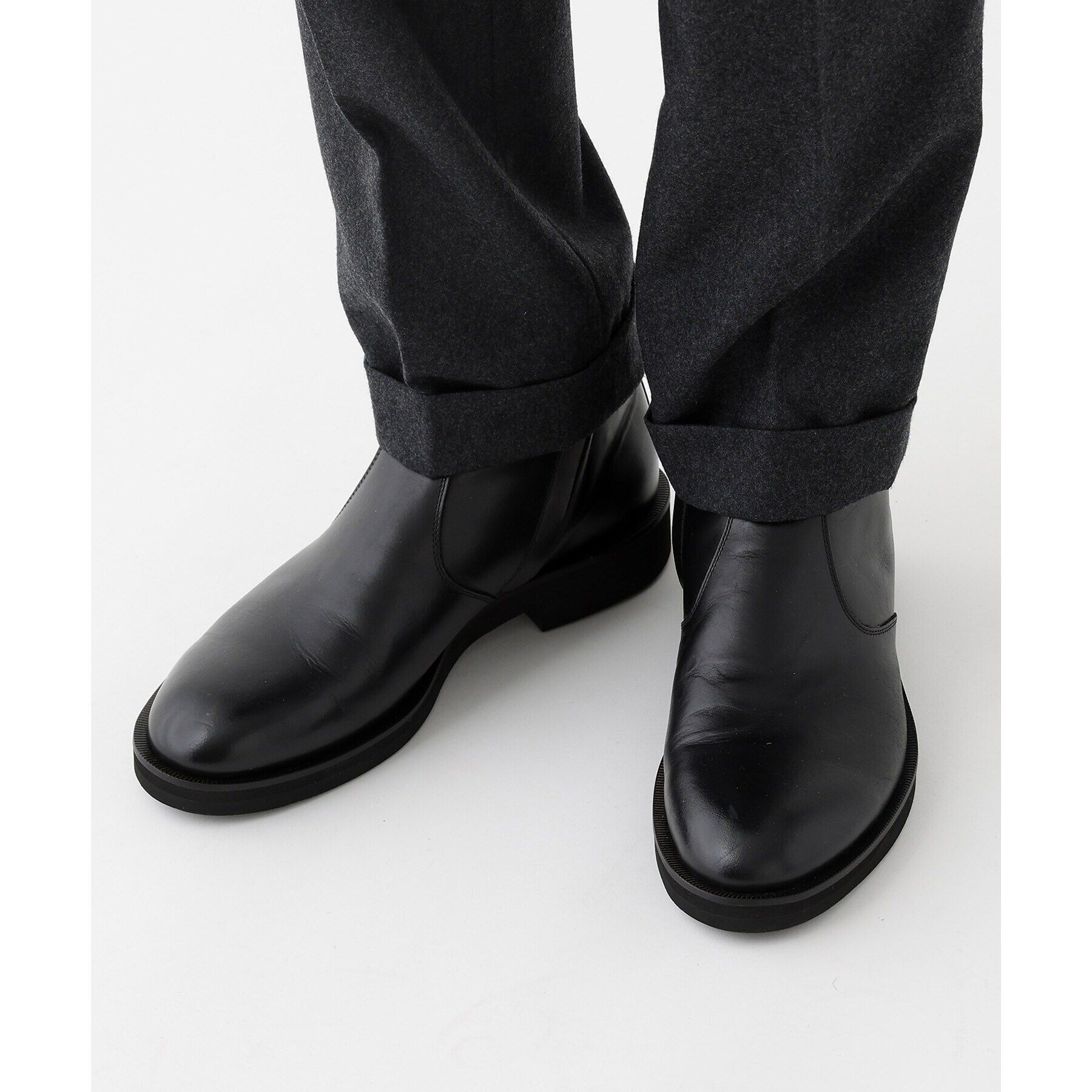 TAKEO KIKUCHI「【THE FLAGSHIP】サイドジップ ショートブーツ」|ショートブーツ|