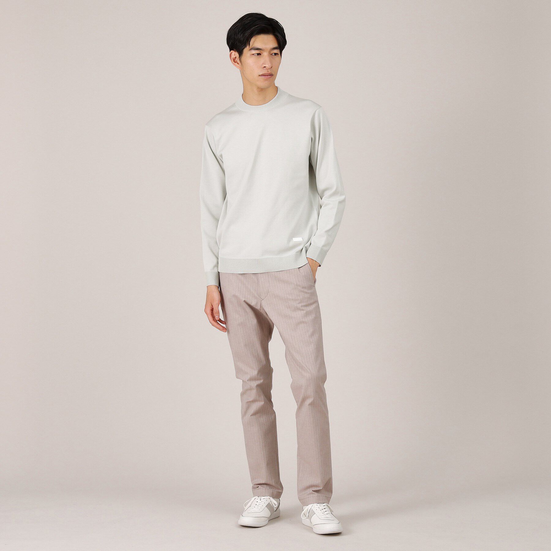 TAKEO KIKUCHI「【ジャケット対応】テーラードネック プルオーバー ニット」|ニット・セーター|