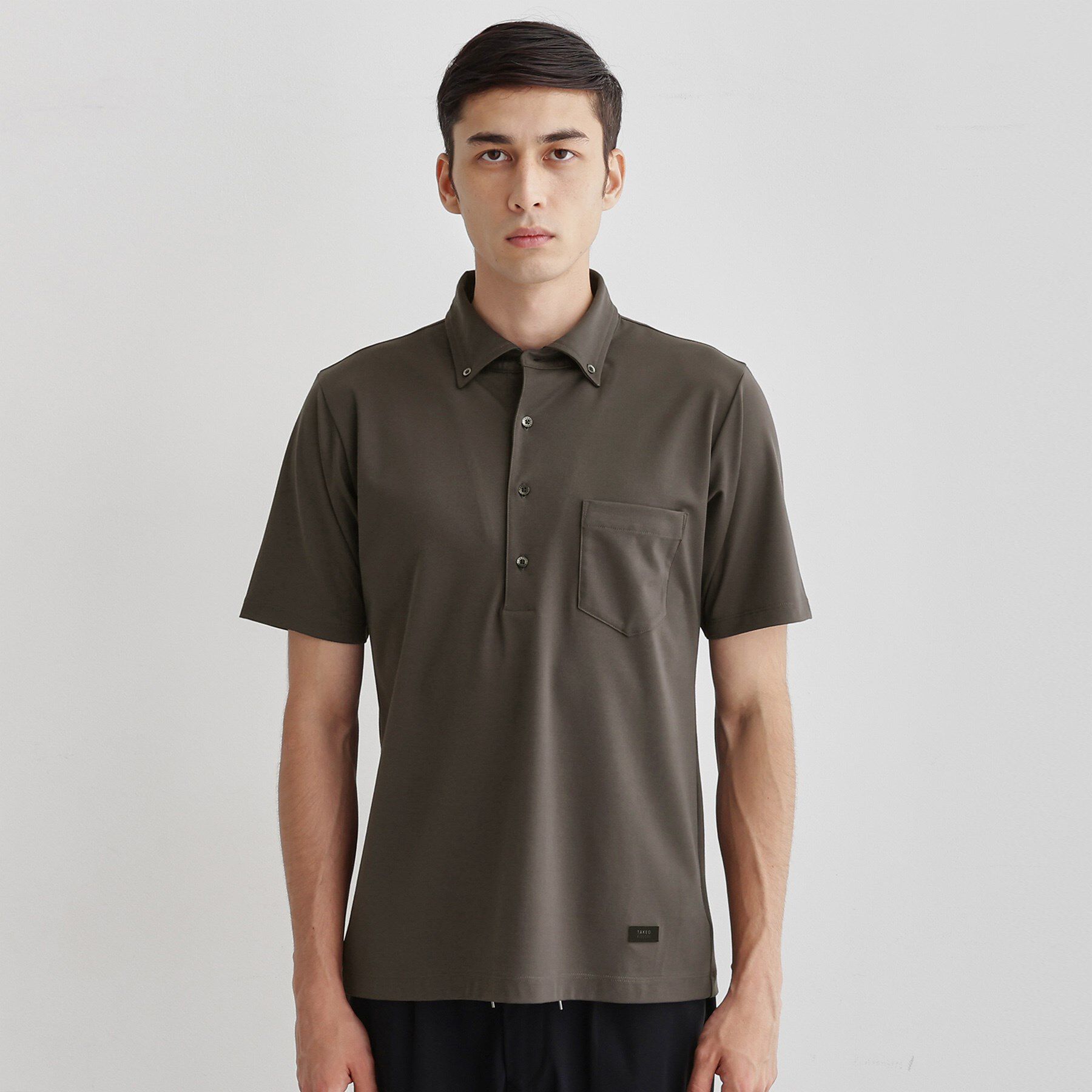 TAKEO KIKUCHI「【接触冷感/ONOFF】ビズ ポロシャツ」|ポロシャツ|チャコールグレー(0
