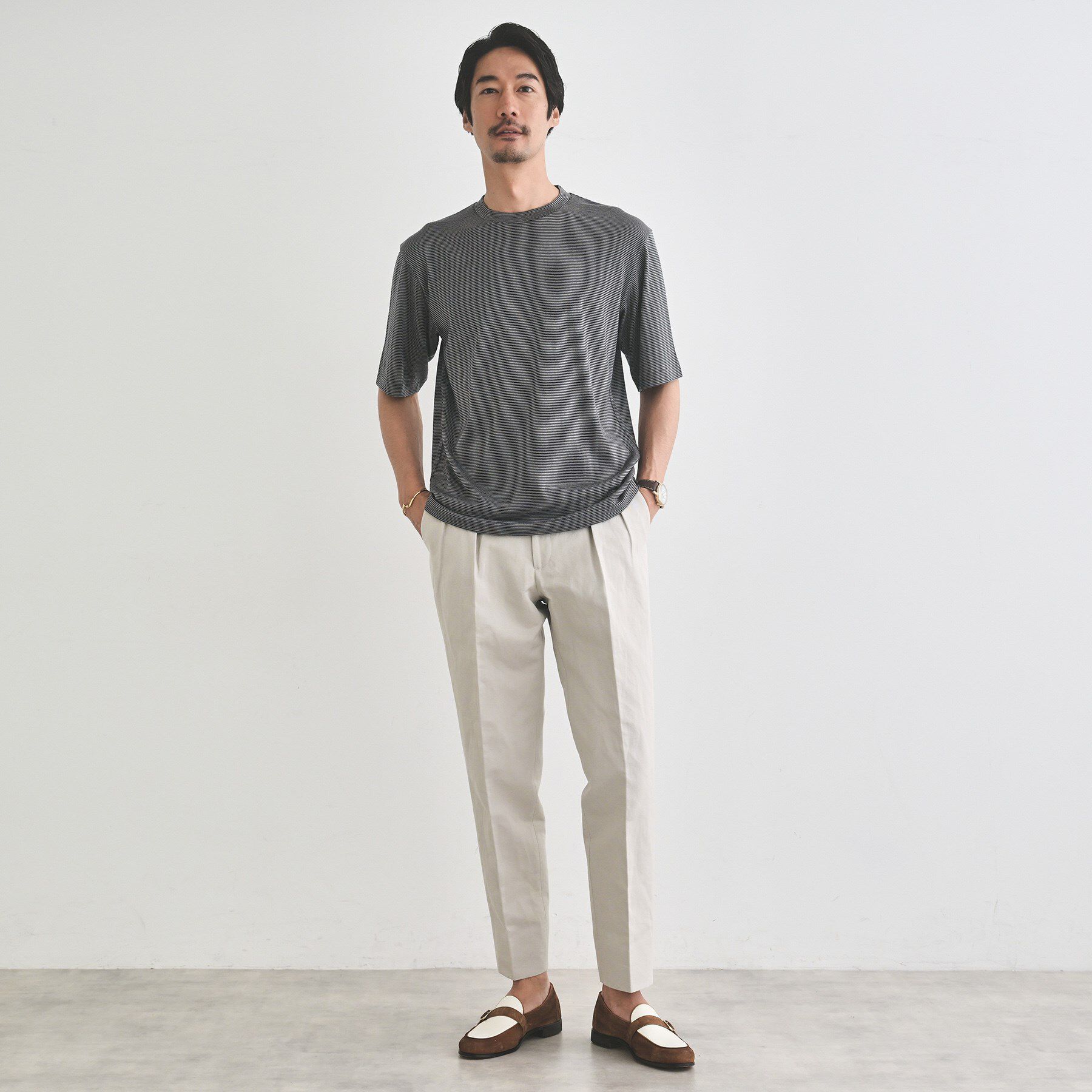 TAKEO KIKUCHI「【THE FLAGSHIP】メリノウール天竺Tシャツ」|Tシャツ・カットソー|