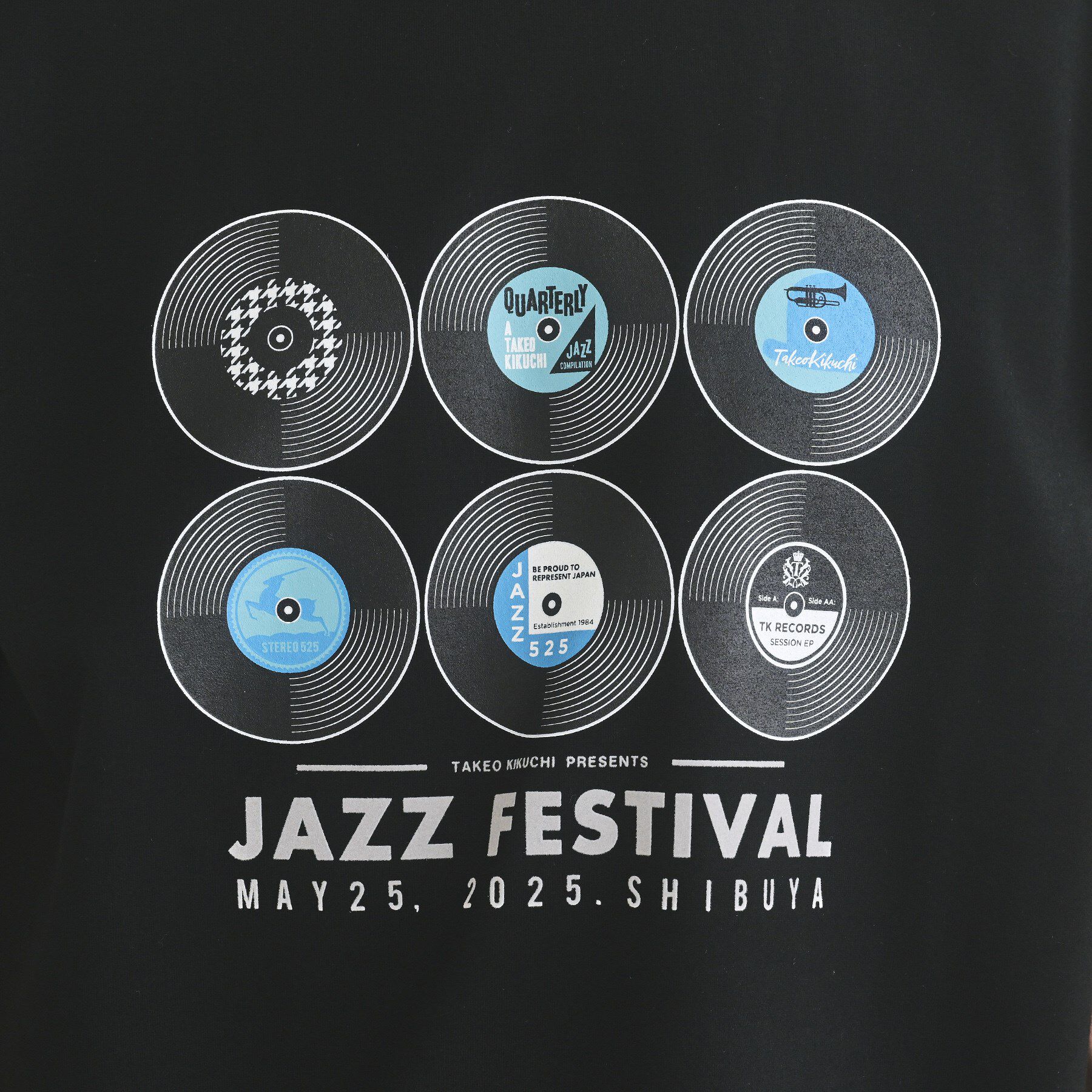 TAKEO KIKUCHI「レコードプリント 天竺 Tシャツ」|Tシャツ・カットソー|