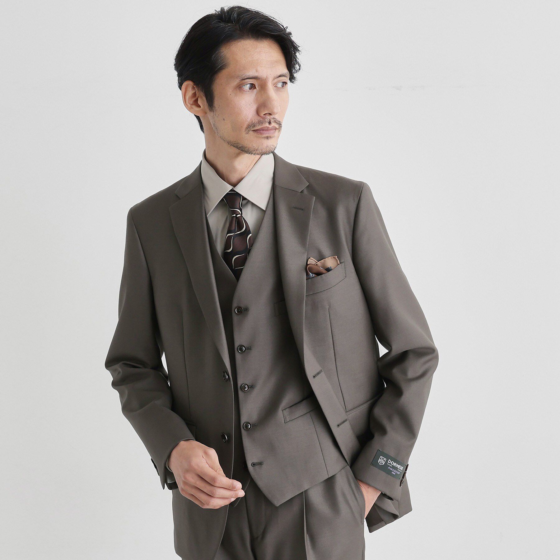 TAKEO KIKUCHI「ドーメル サージ ベスト」|スーツ|