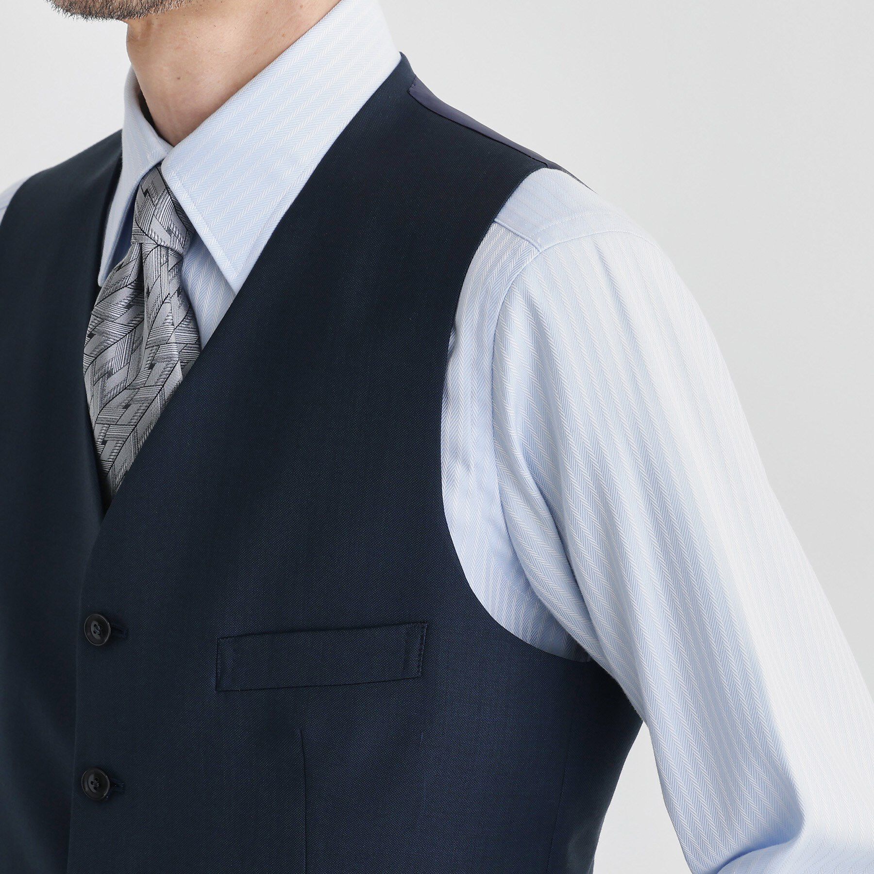 TAKEO KIKUCHI「ドーメル サージ ベスト」|スーツ|