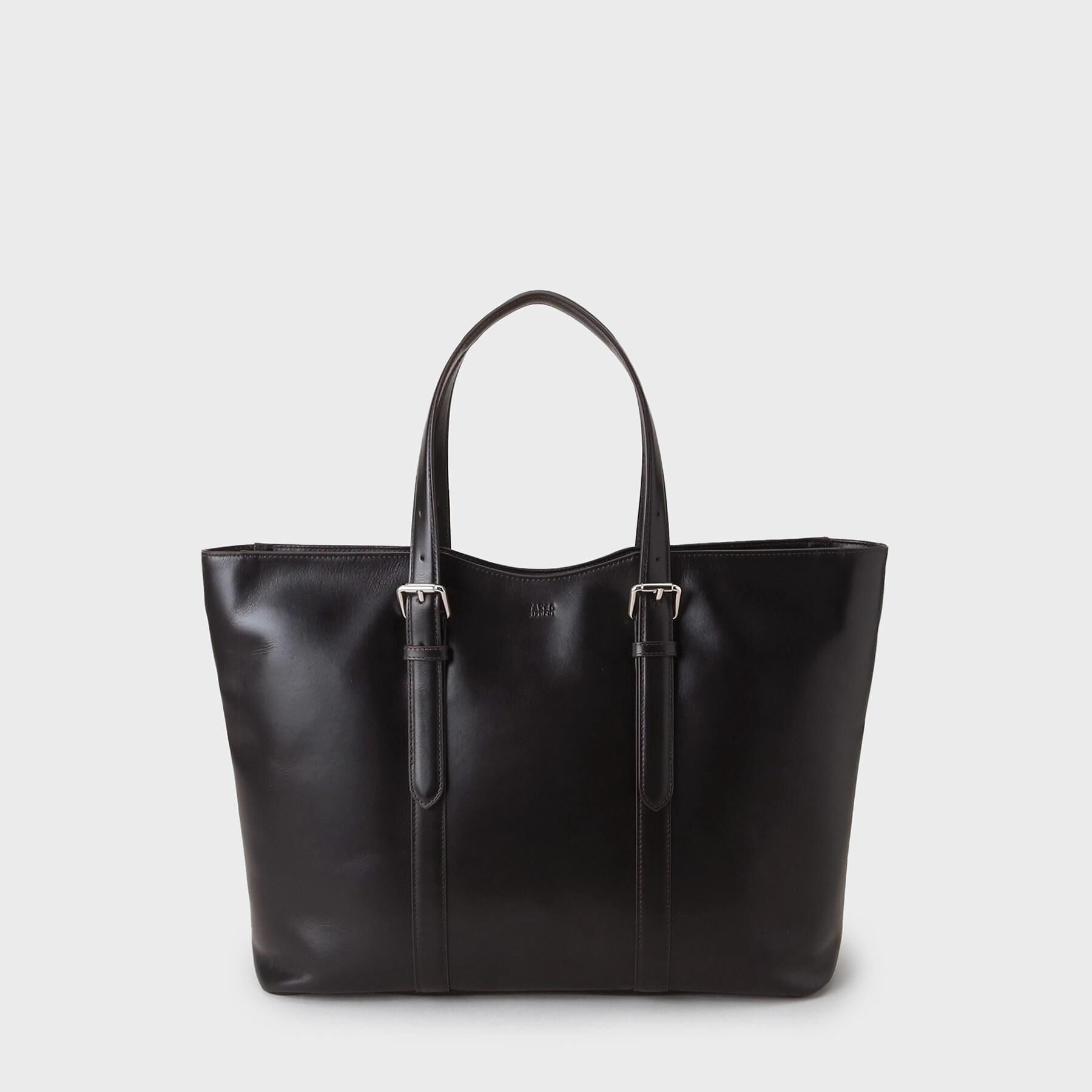 TAKEO KIKUCHI「アニリンレザー トート」|トートバッグ|ブラウン(043)