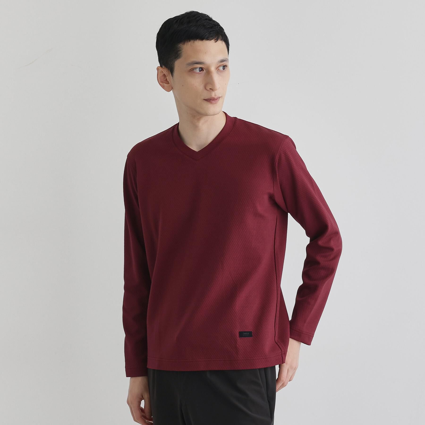 TAKEO KIKUCHI「【尾州織】ブリスタ Vネック カットソー」|Tシャツ・カットソー|