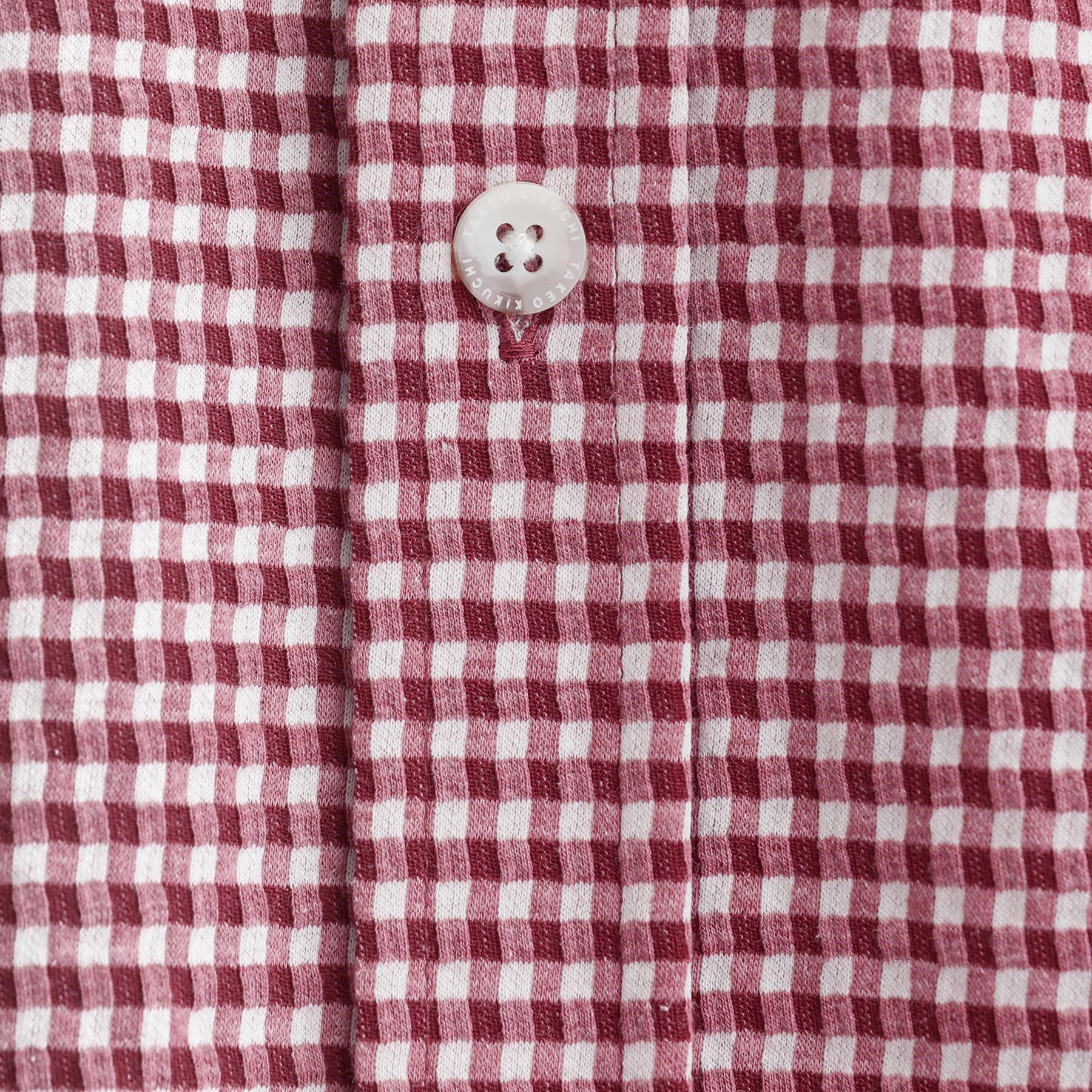 TAKEO KIKUCHI「シアサッカーギンガムチェック ストレッチシャツ」|シャツ・ブラウス|