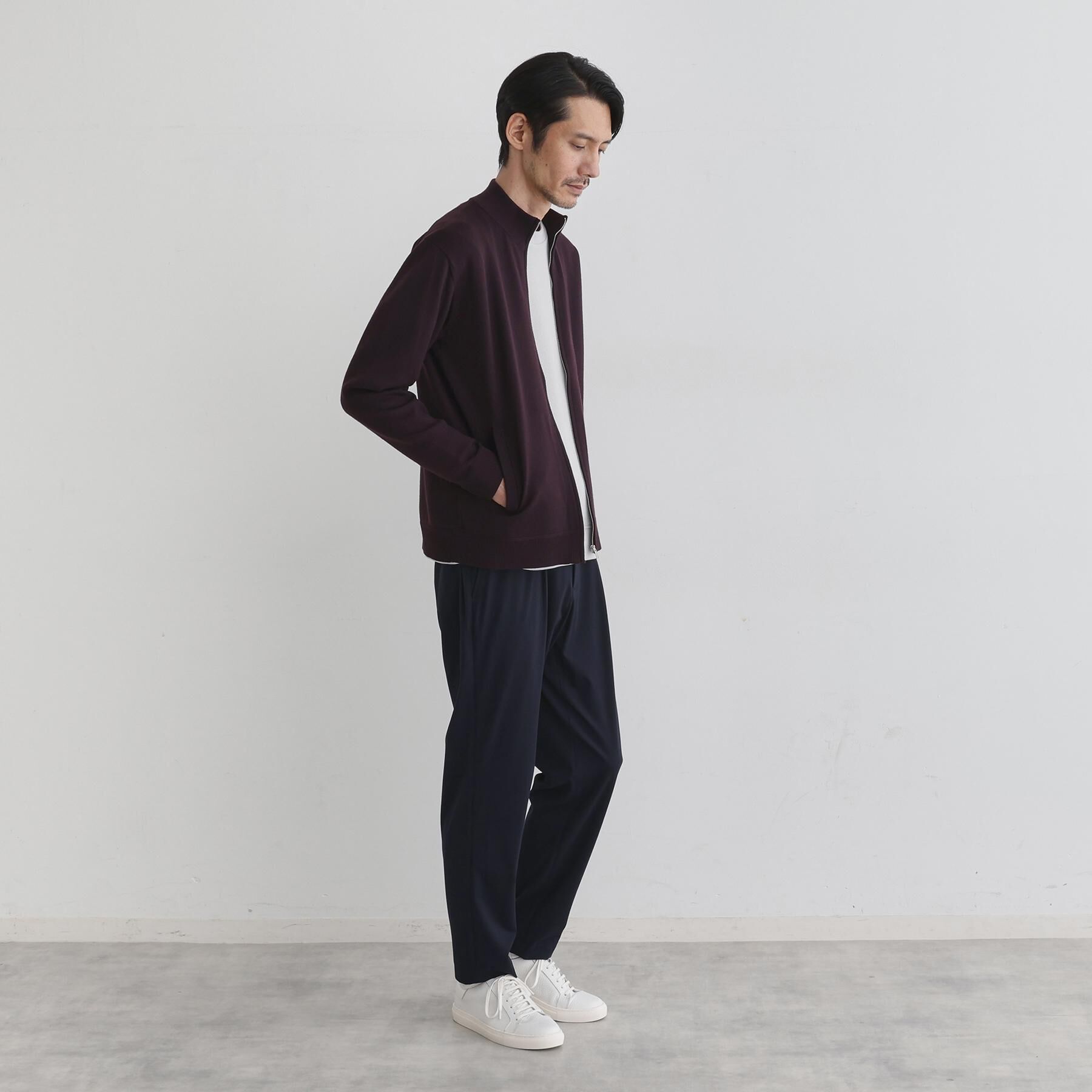 TAKEO KIKUCHI「アンチピリング ジップアップ ニット」|ニット・セーター|