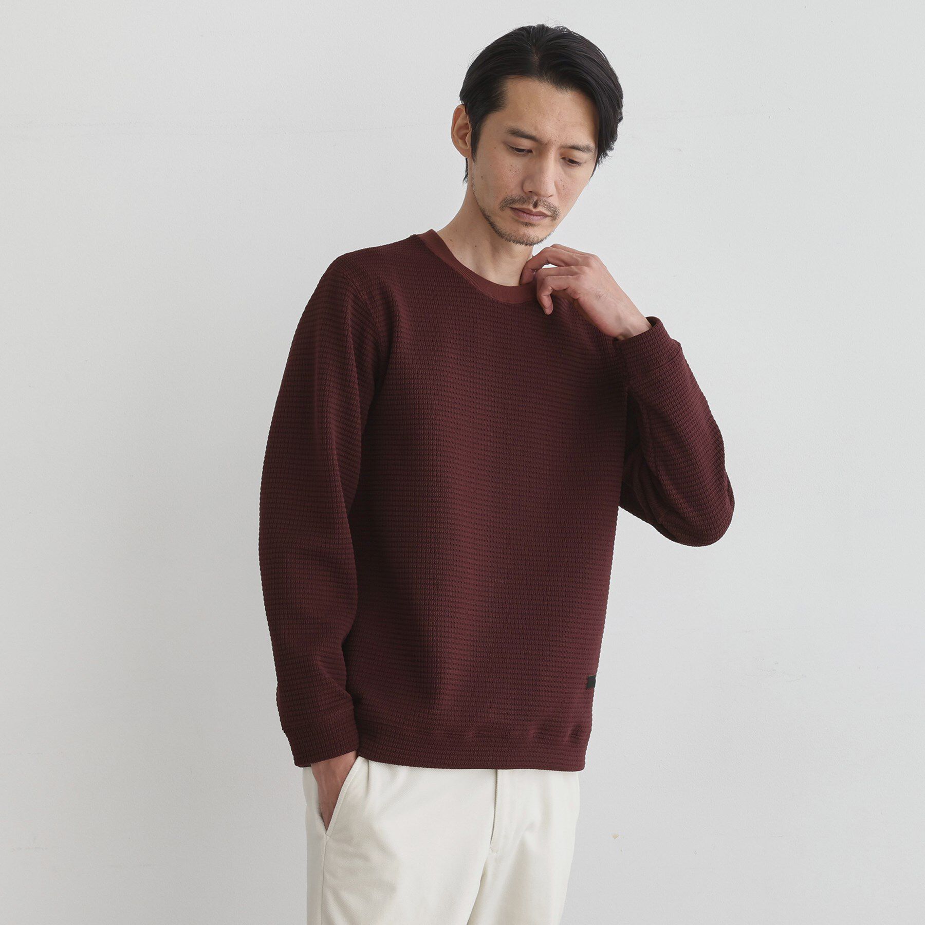 TAKEO KIKUCHI「ニットライク プルオーバー」|Tシャツ・カットソー|