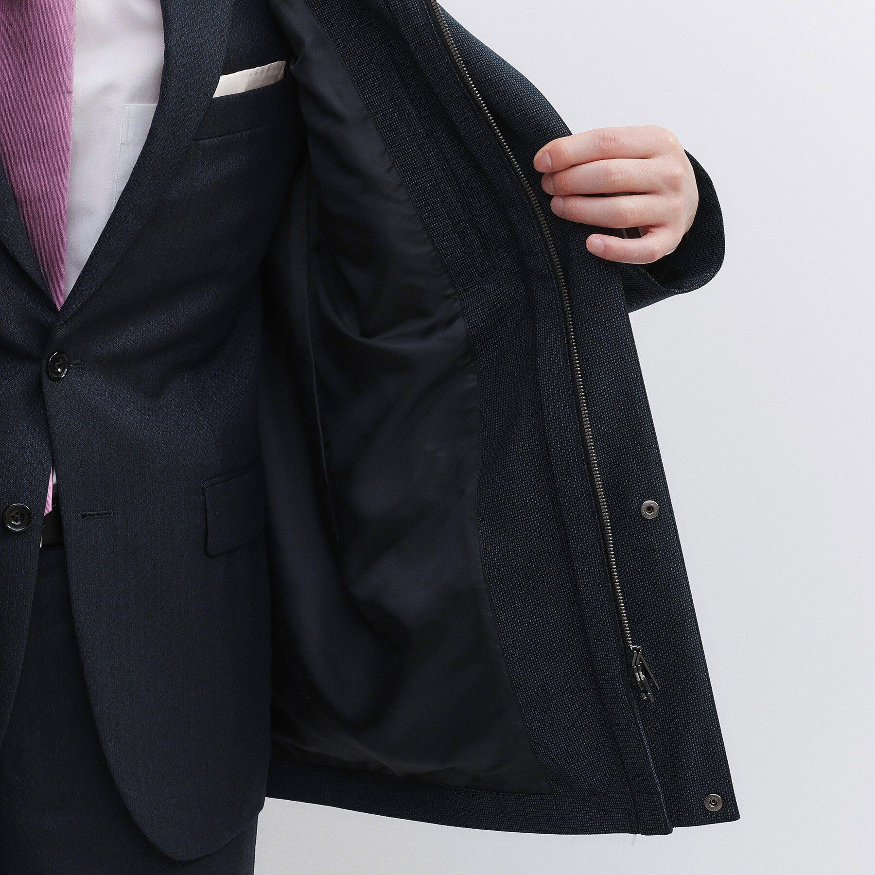 TAKEO KIKUCHI「【3WAY】ドビー ダウンライナー付ブルゾン」|ブルゾン・スタジャン|