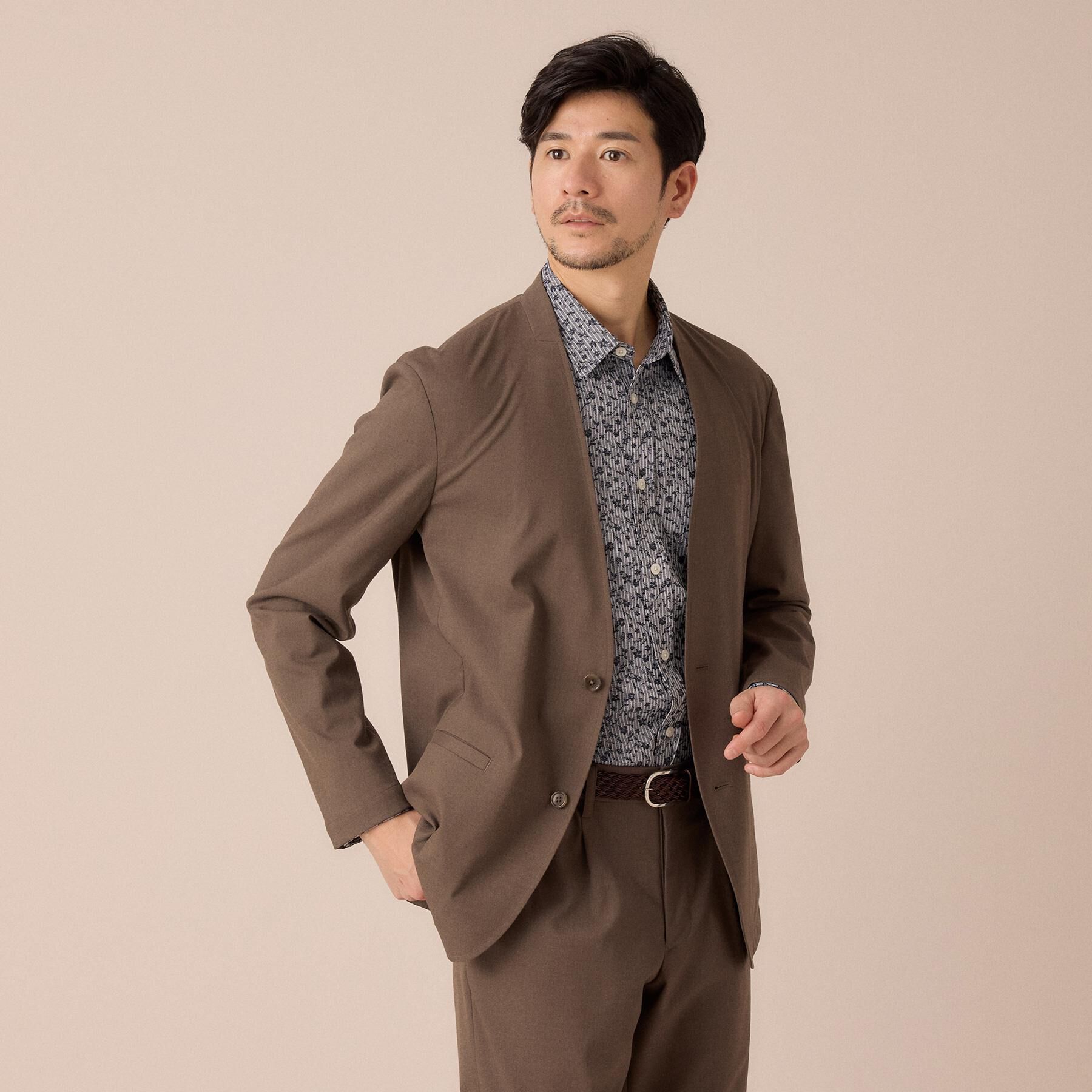 TAKEO KIKUCHI「播州 ドビーストライプ フラワーシャツ」|シャツ・ブラウス|