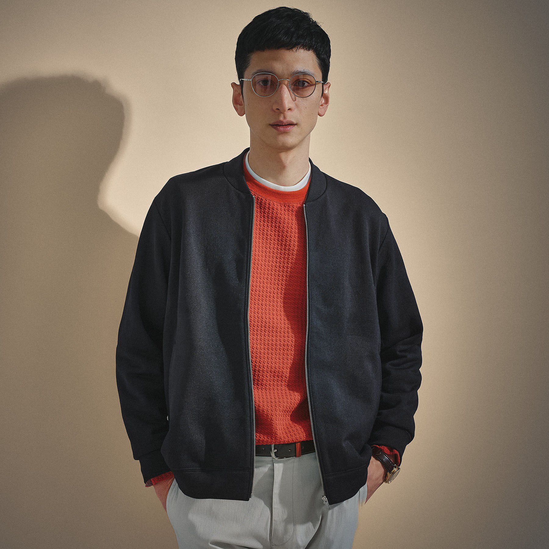 TAKEO KIKUCHI「スライドパズル ジャカード ブルゾン」|ブルゾン・スタジャン|