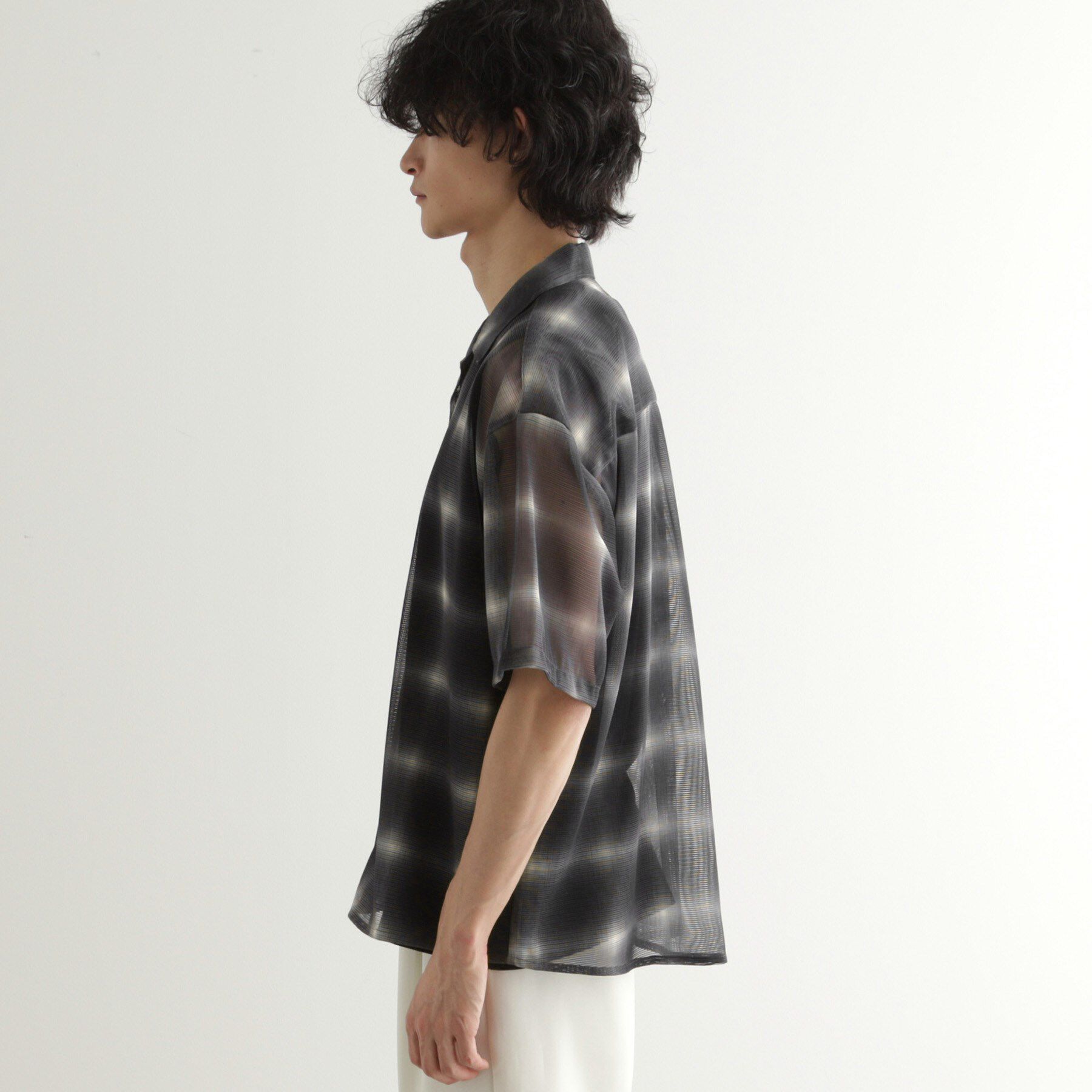 tk.TAKEO KIKUCHI「メッシュオンブレーチェックシャツ」|シャツ・ブラウス|