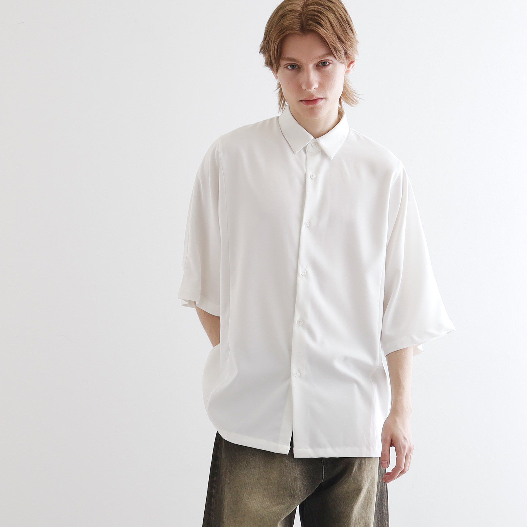 tk.TAKEO KIKUCHI「アソートドルマンシャツ」|シャツ・ブラウス|ホワイト(001)