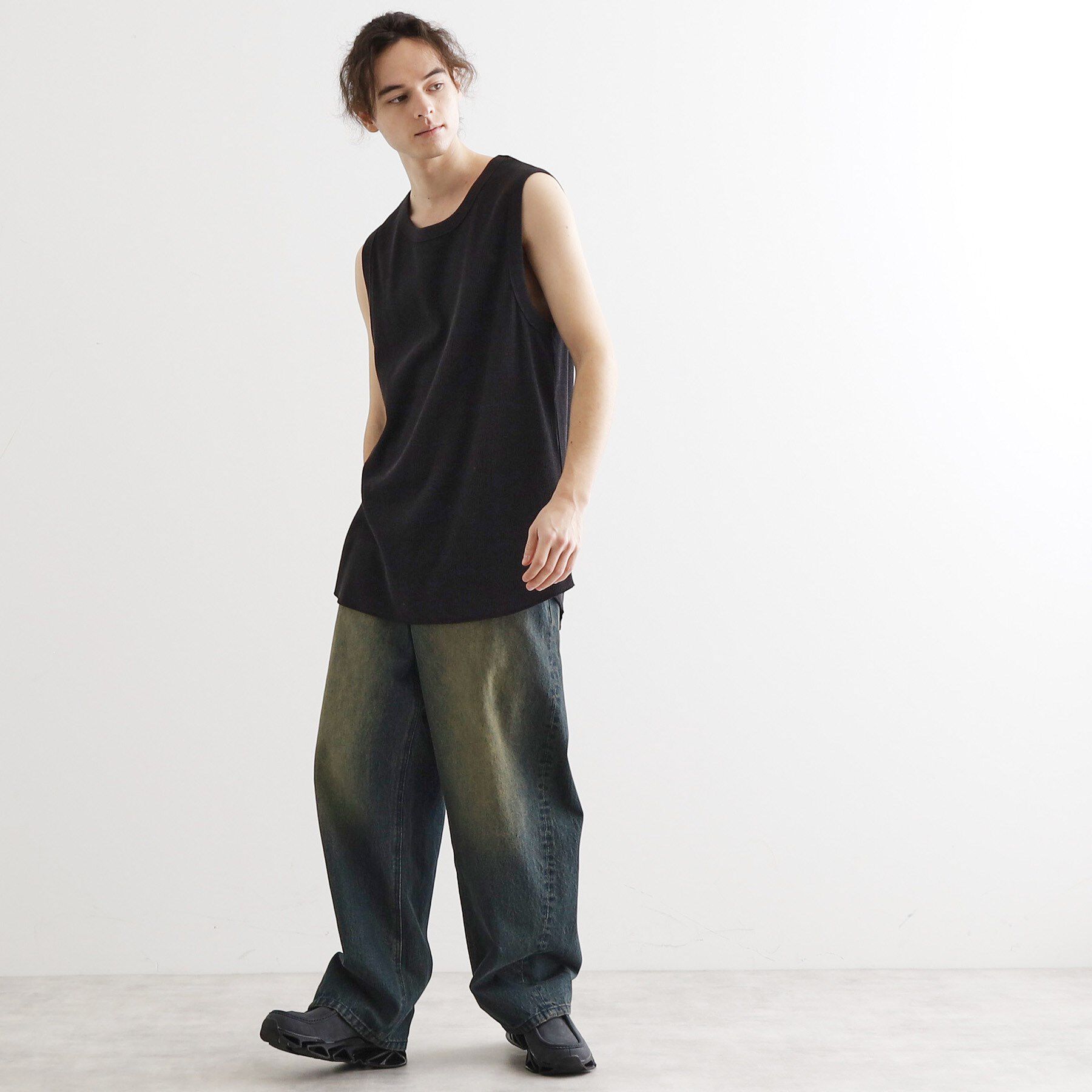 tk.TAKEO KIKUCHI「ワッフルノースリーブタンクトップ」|タンクトップ|