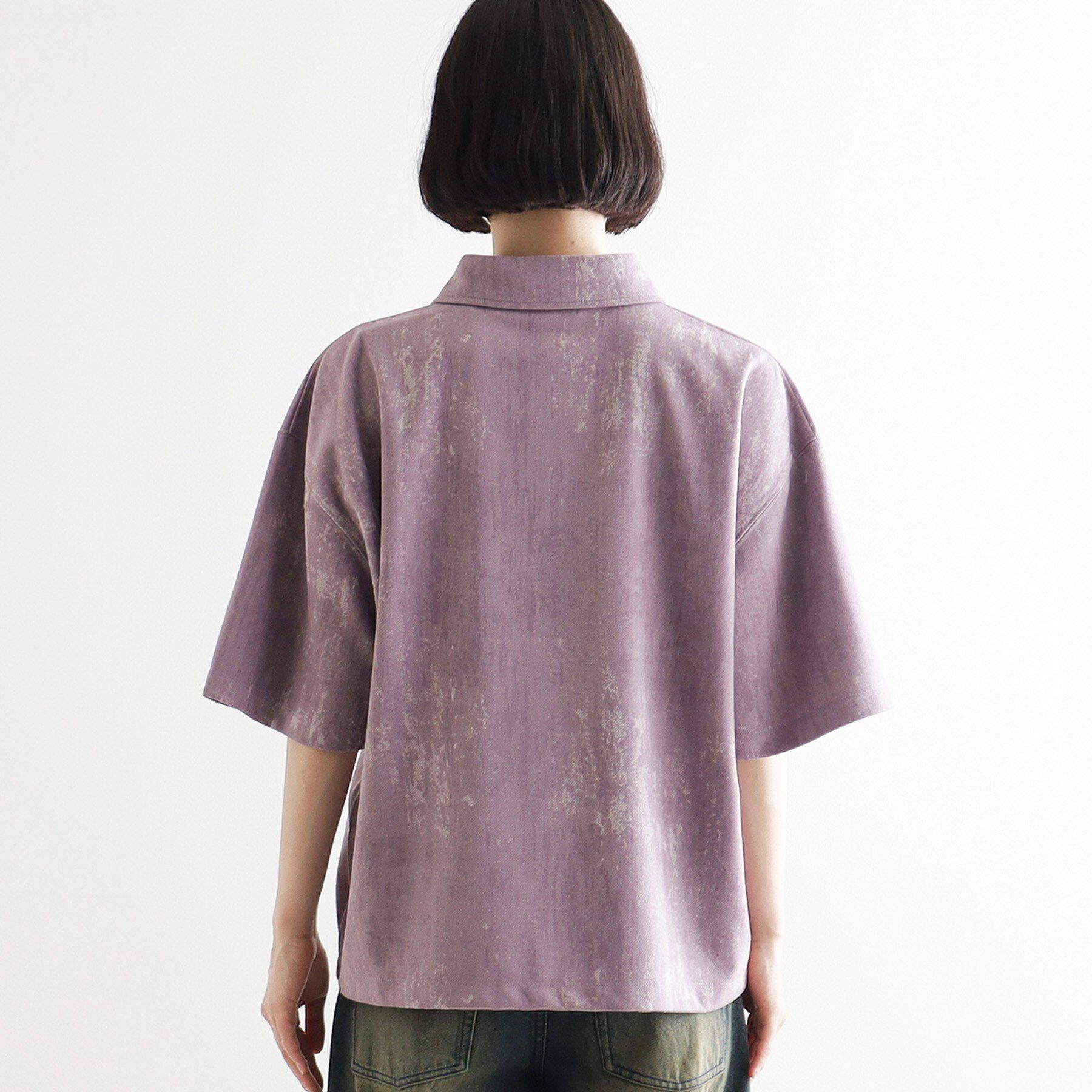 tk.TAKEO KIKUCHI「ヴィンテージライクハーフジップポロシャツ」|ポロシャツ|