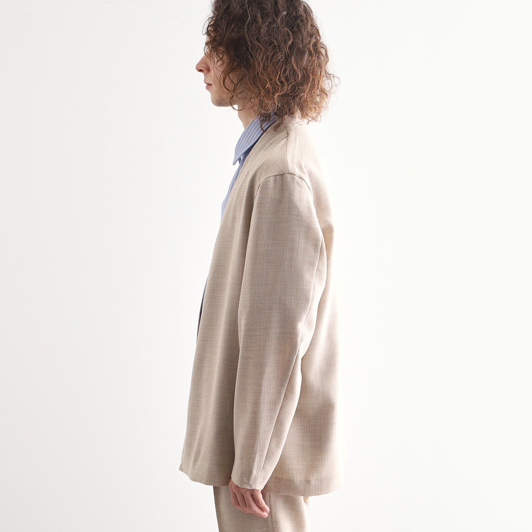 tk.TAKEO KIKUCHI「テックキャンバスノーカラージャケット」|ノーカラージャケット|