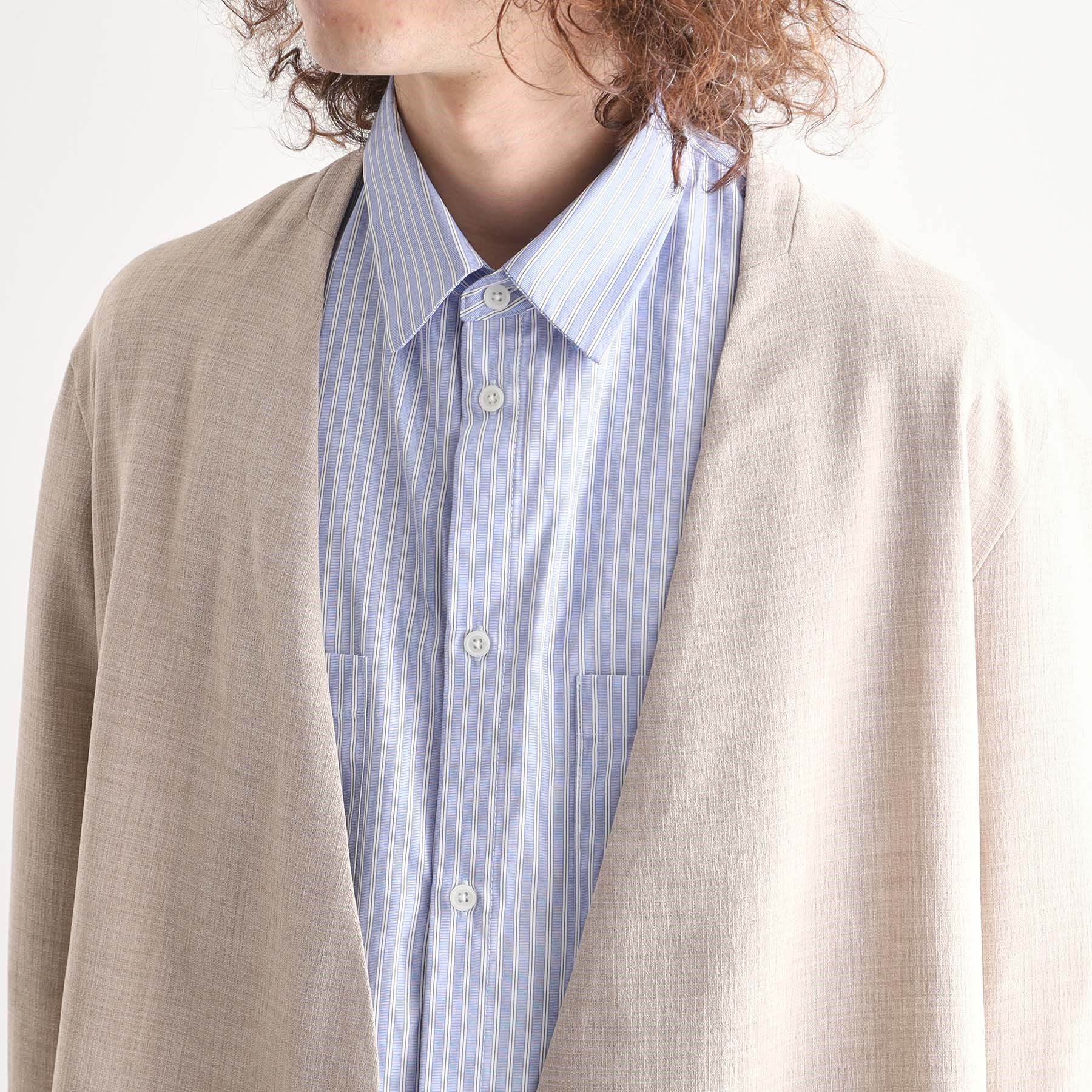 tk.TAKEO KIKUCHI「テックキャンバスノーカラージャケット」|ノーカラージャケット|