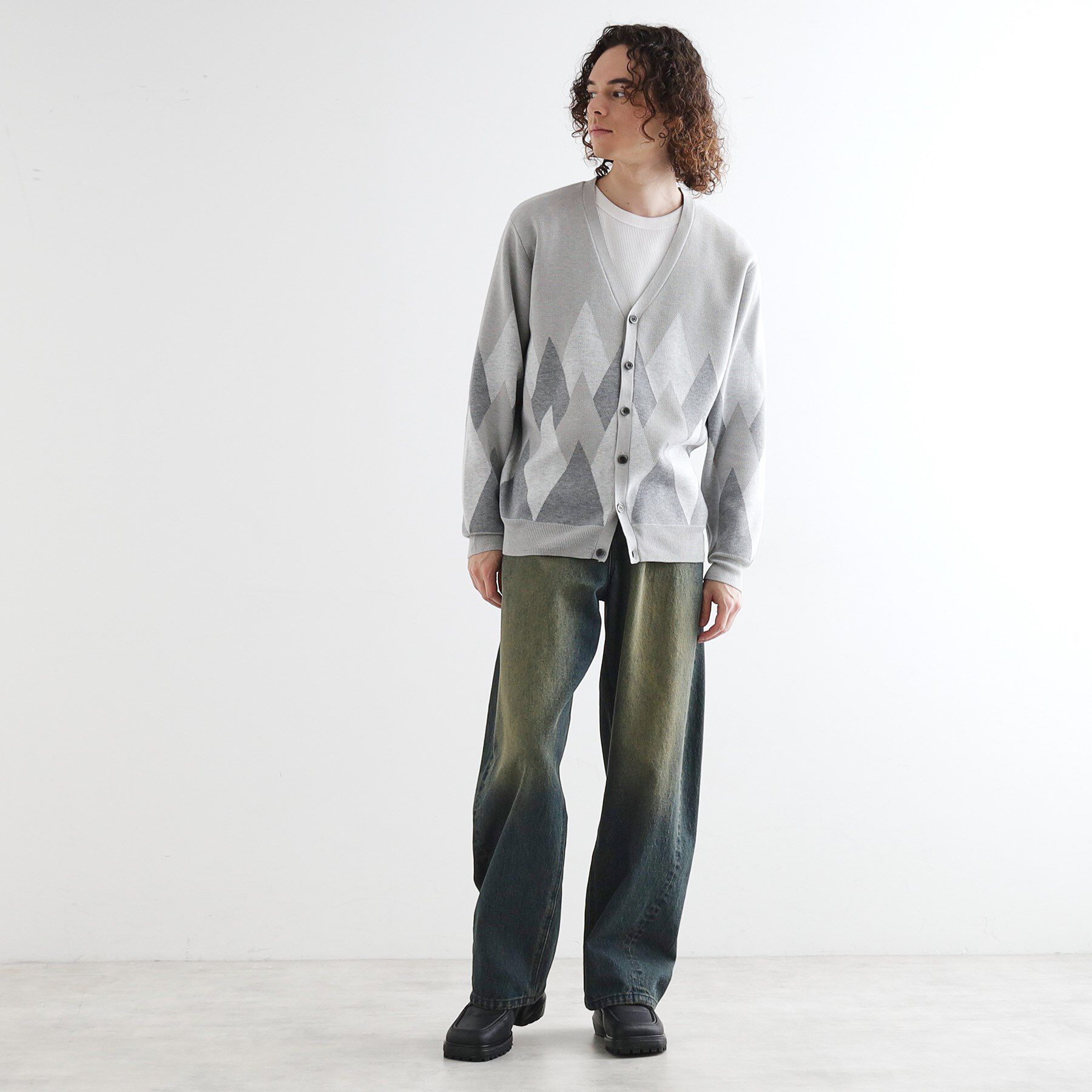 tk.TAKEO KIKUCHI「アーガイルカーディガン」|カーディガン|