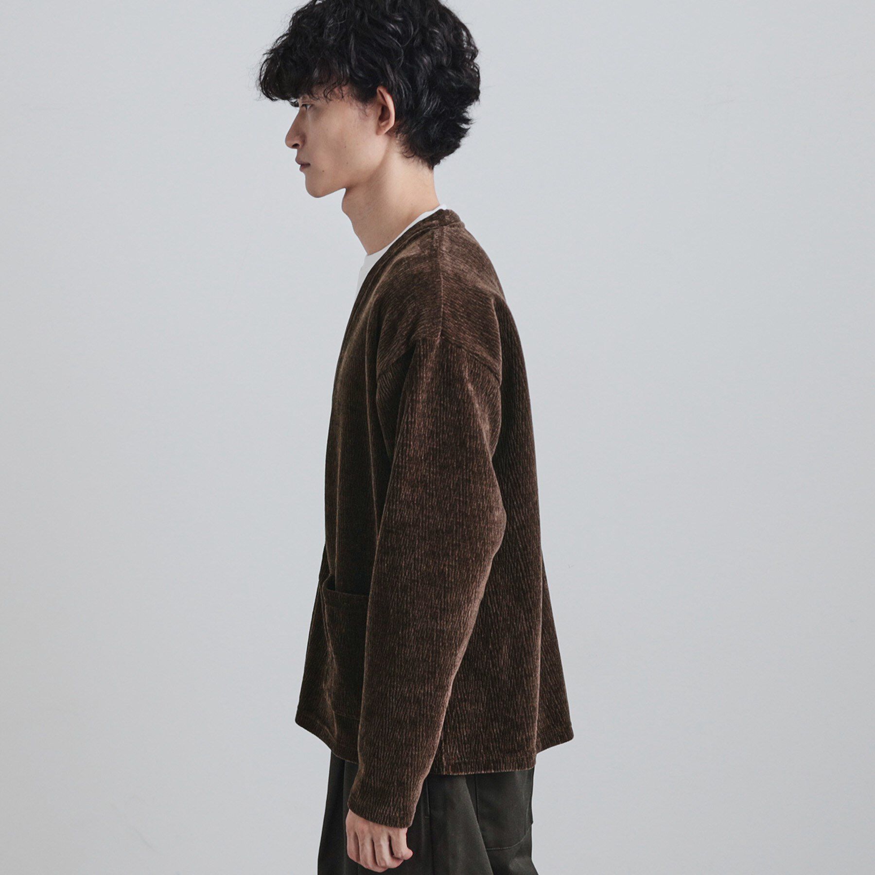 tk.TAKEO KIKUCHI「モールニットソーVカーディガン」|カーディガン|