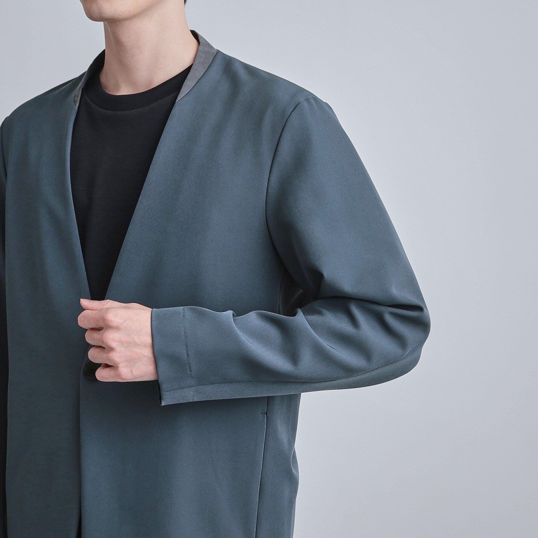 tk.TAKEO KIKUCHI「【セットアップ対応】360度ストレッチノーカラージャケット」|ノーカラージャケット|