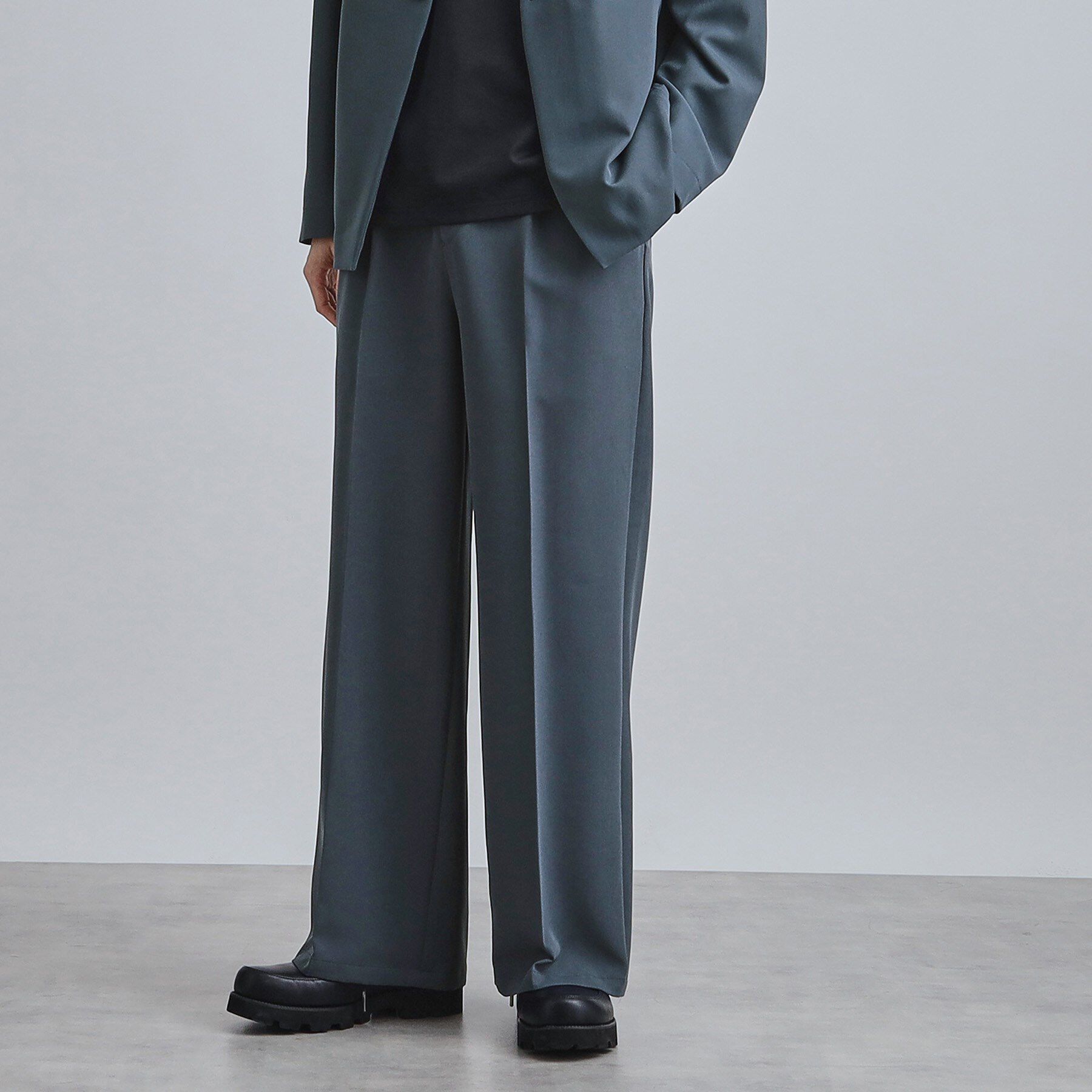 tk.TAKEO KIKUCHI「【セットアップ対応】360度ストレッチ ワイドストレートパンツ」|その他|