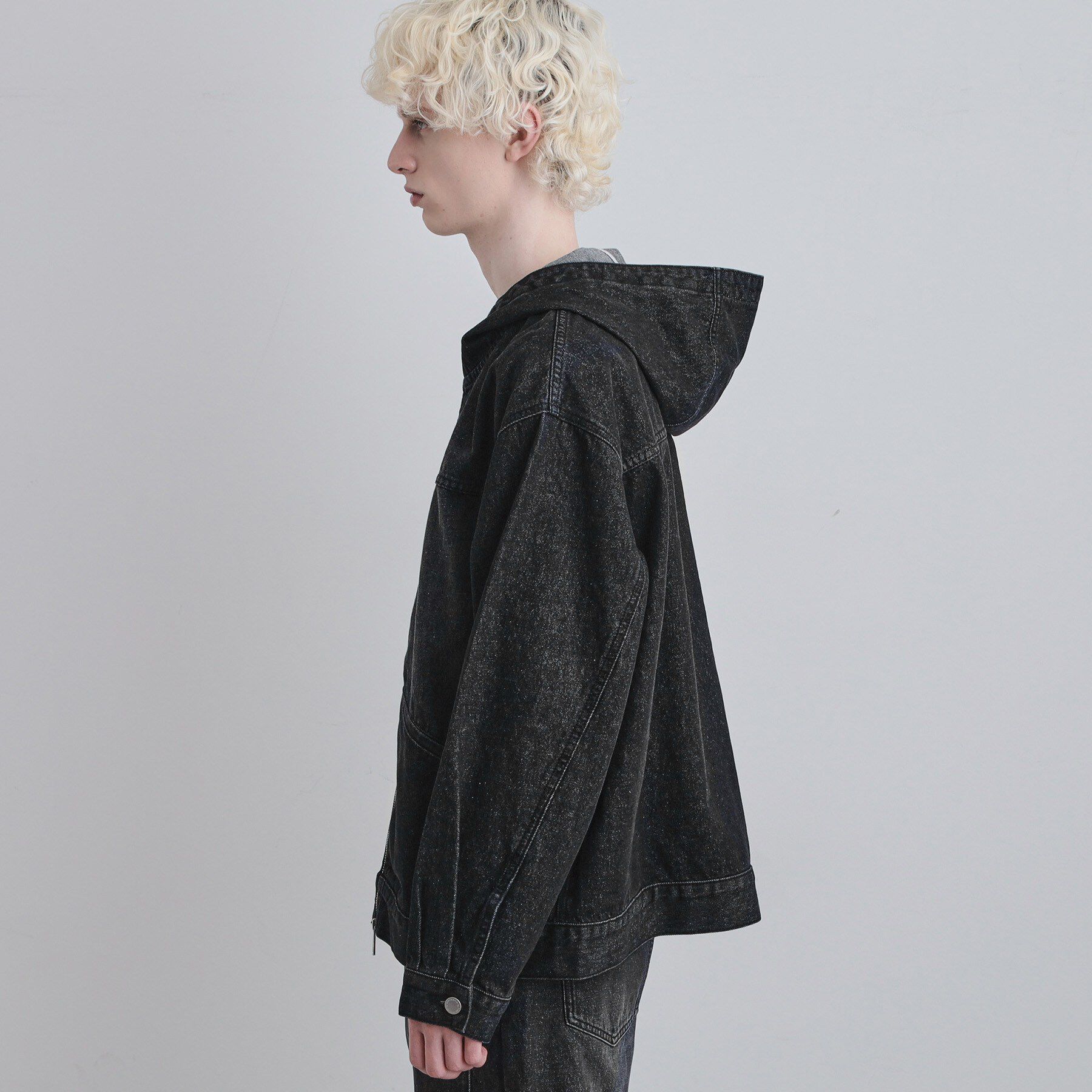 tk.TAKEO KIKUCHI「【セットアップ対応】デニムフードブルゾン」|ブルゾン・スタジャン|