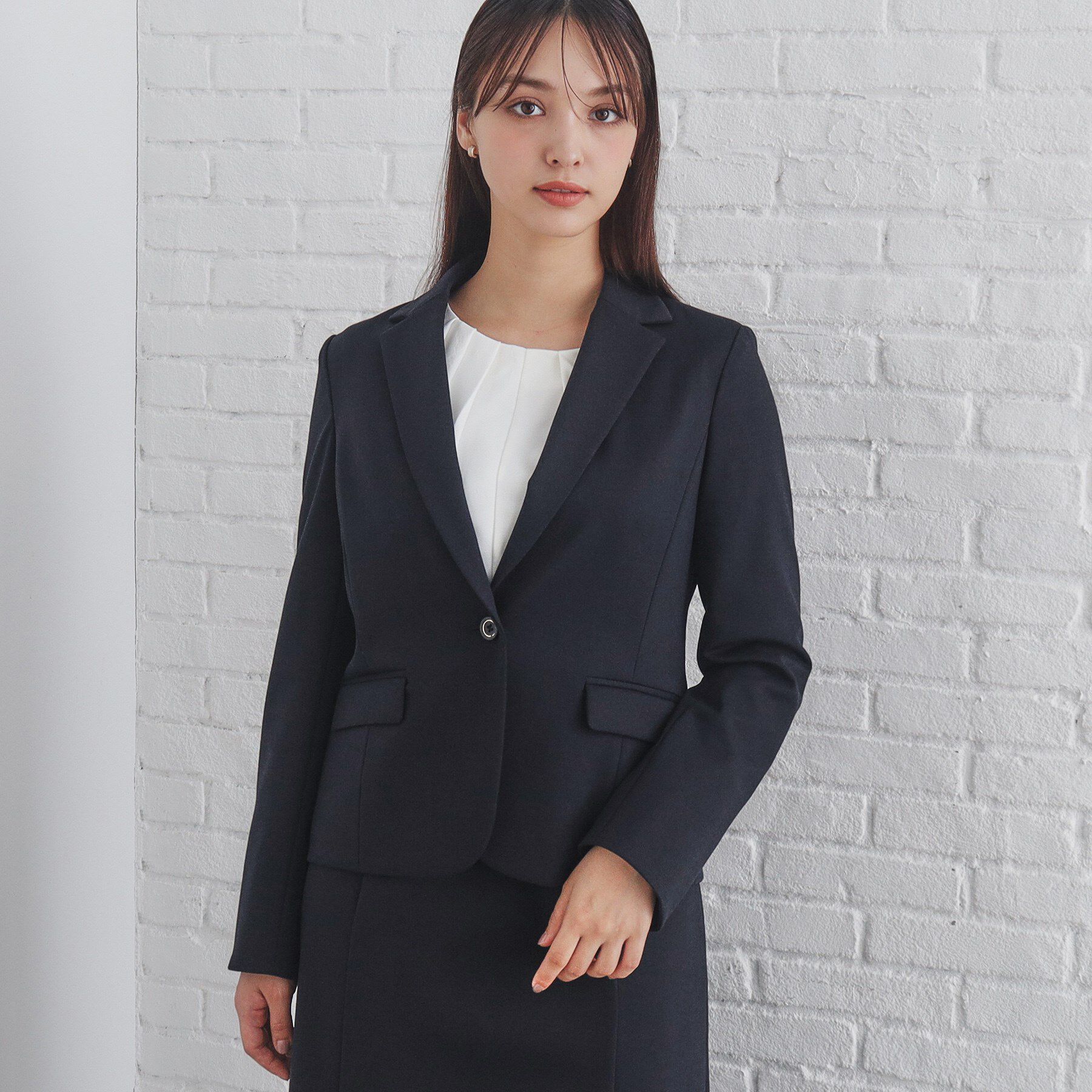 index「《5色展開/XS-LLサイズ》ストレッチテーラードジャケット/セットアップ対応【イージーアイロン】」|テーラードジャケット|ネイビー(094)
