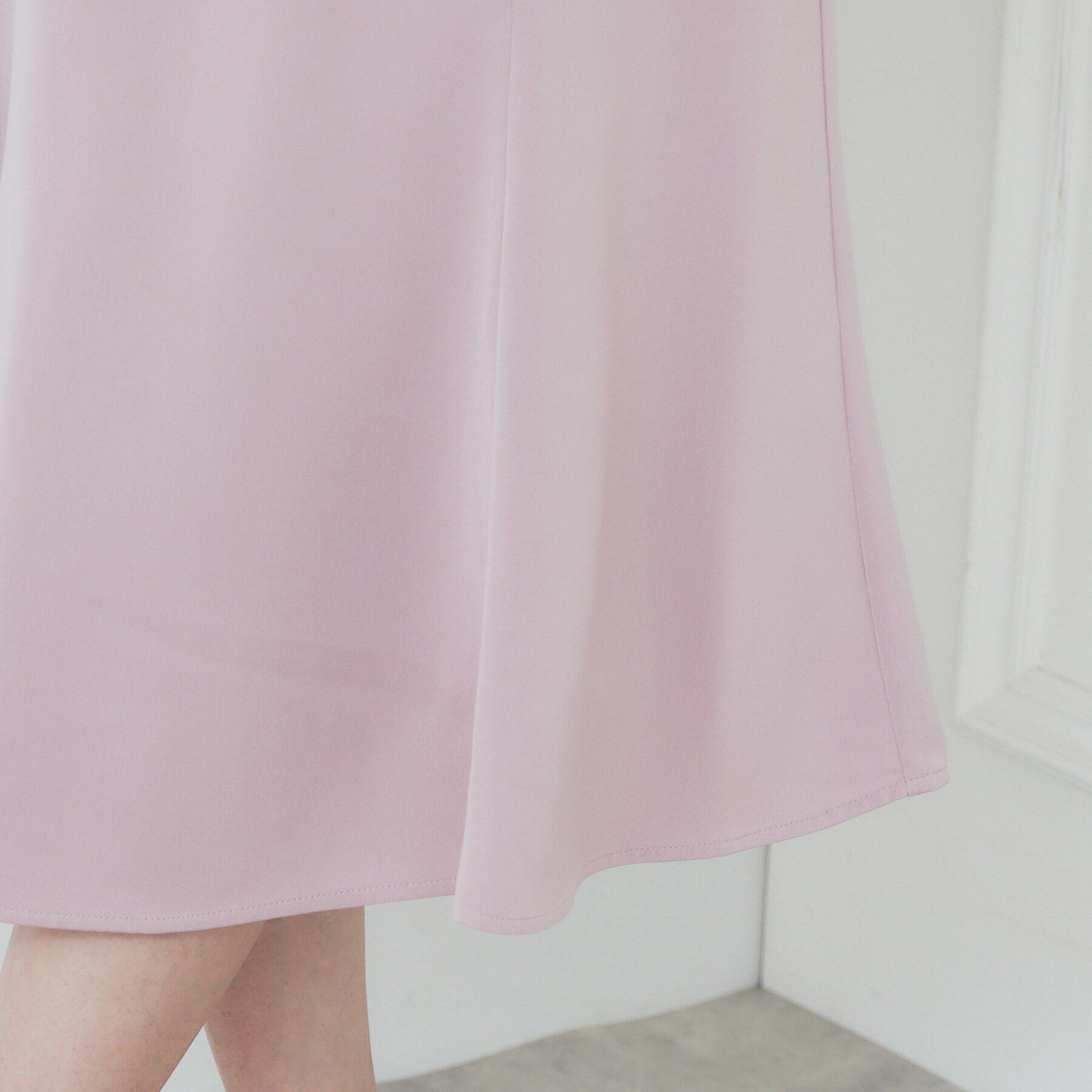 index「フラワーチュールドッキングフレアワンピース【洗濯機洗い可】」|ワンピース|