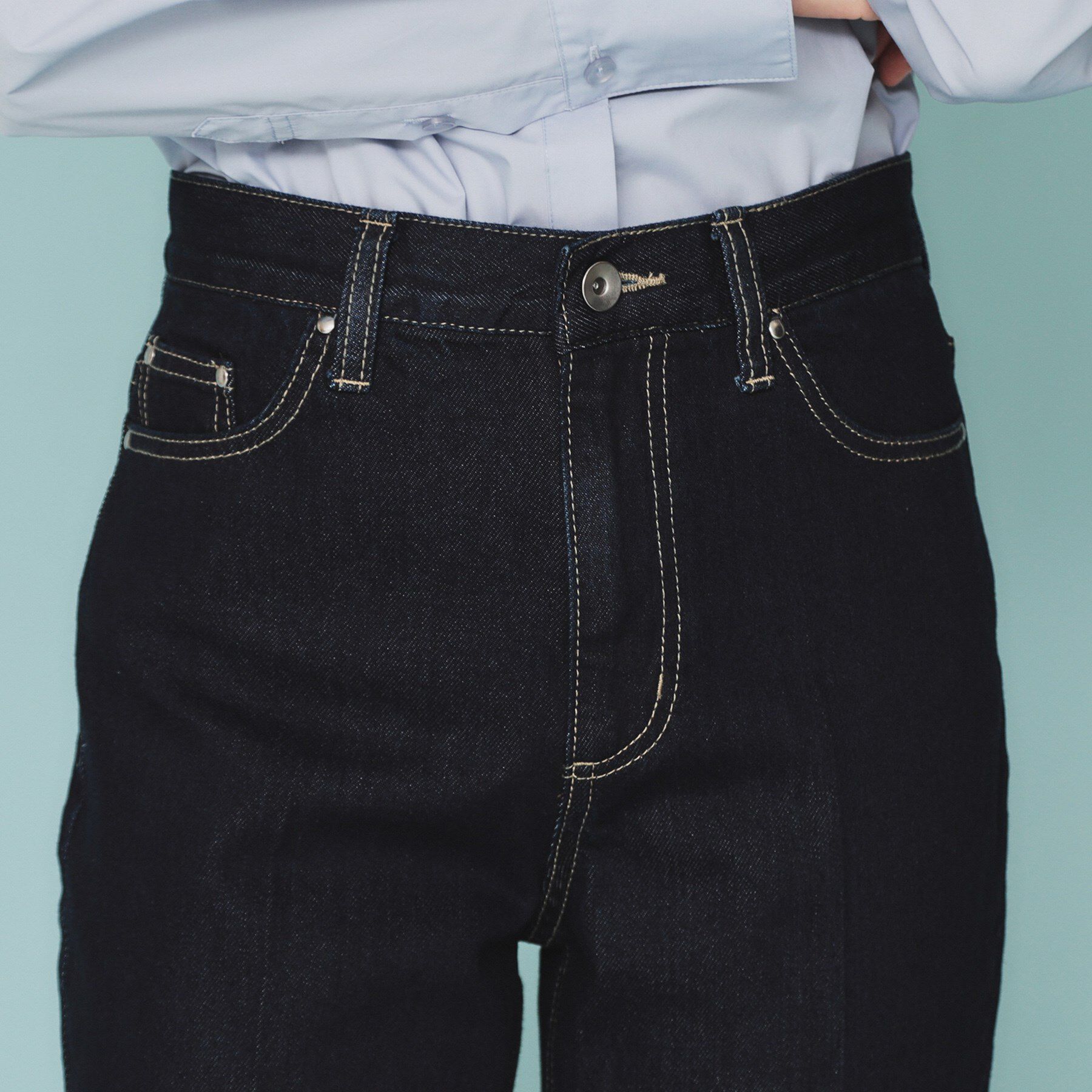 index「《丈が選べる》ストレートデニムパンツ【洗濯機洗い可】」|その他|