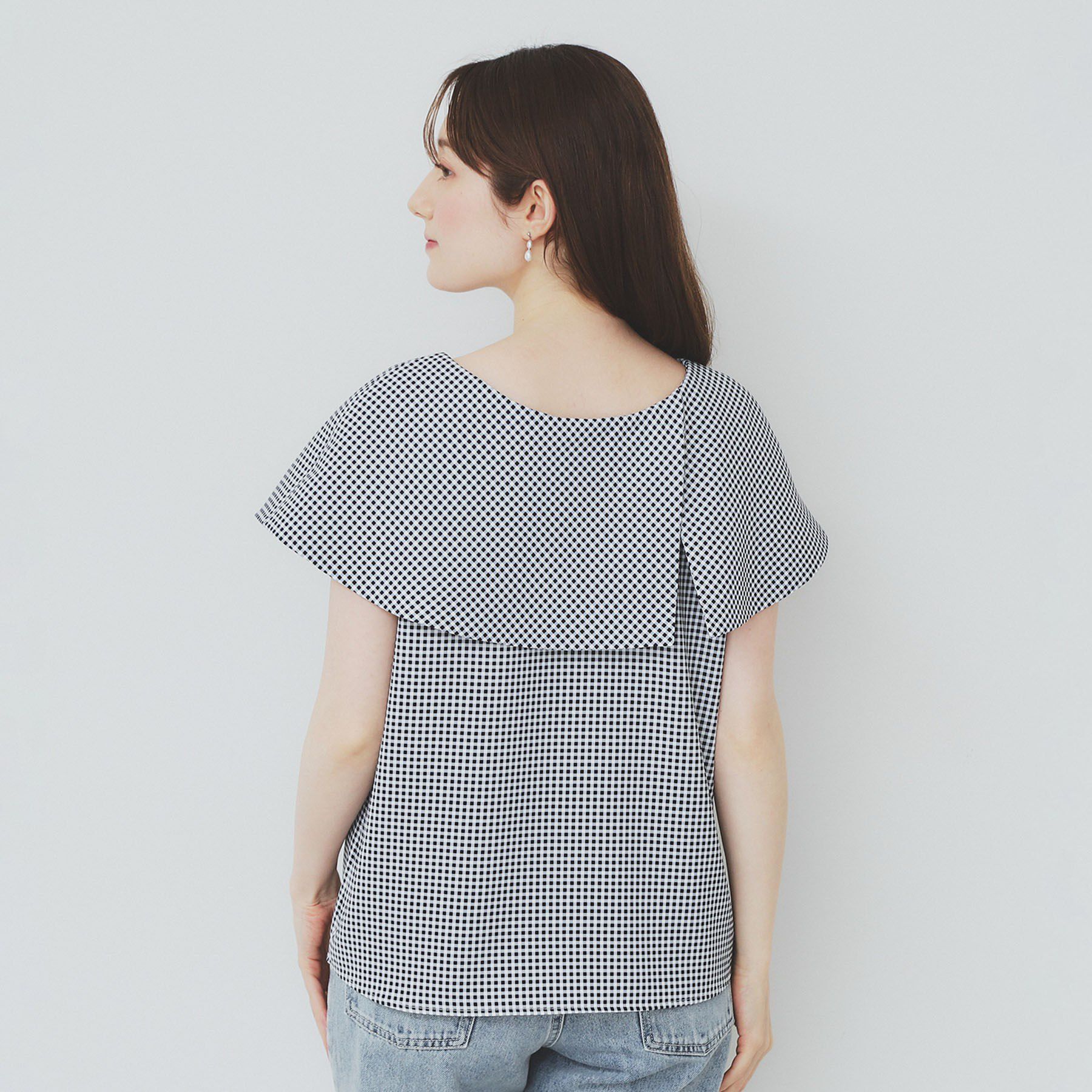 index「前後2wayオフショルカラーブラウス【洗濯機可】」|シャツ・ブラウス|