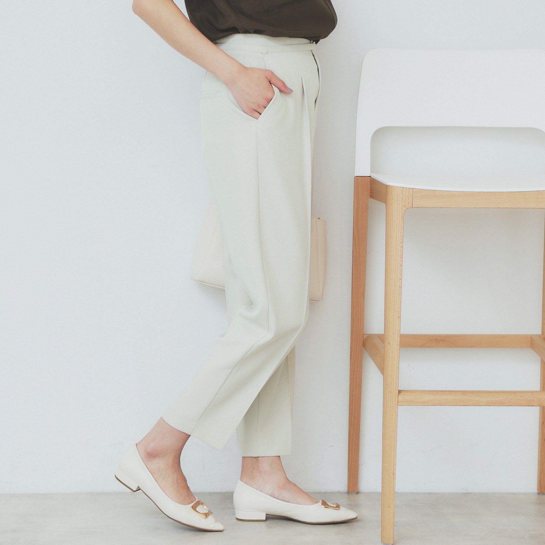 index「ストレッチテーパードパンツ【洗濯機洗い可/吸水速乾/防シワ】」|その他|