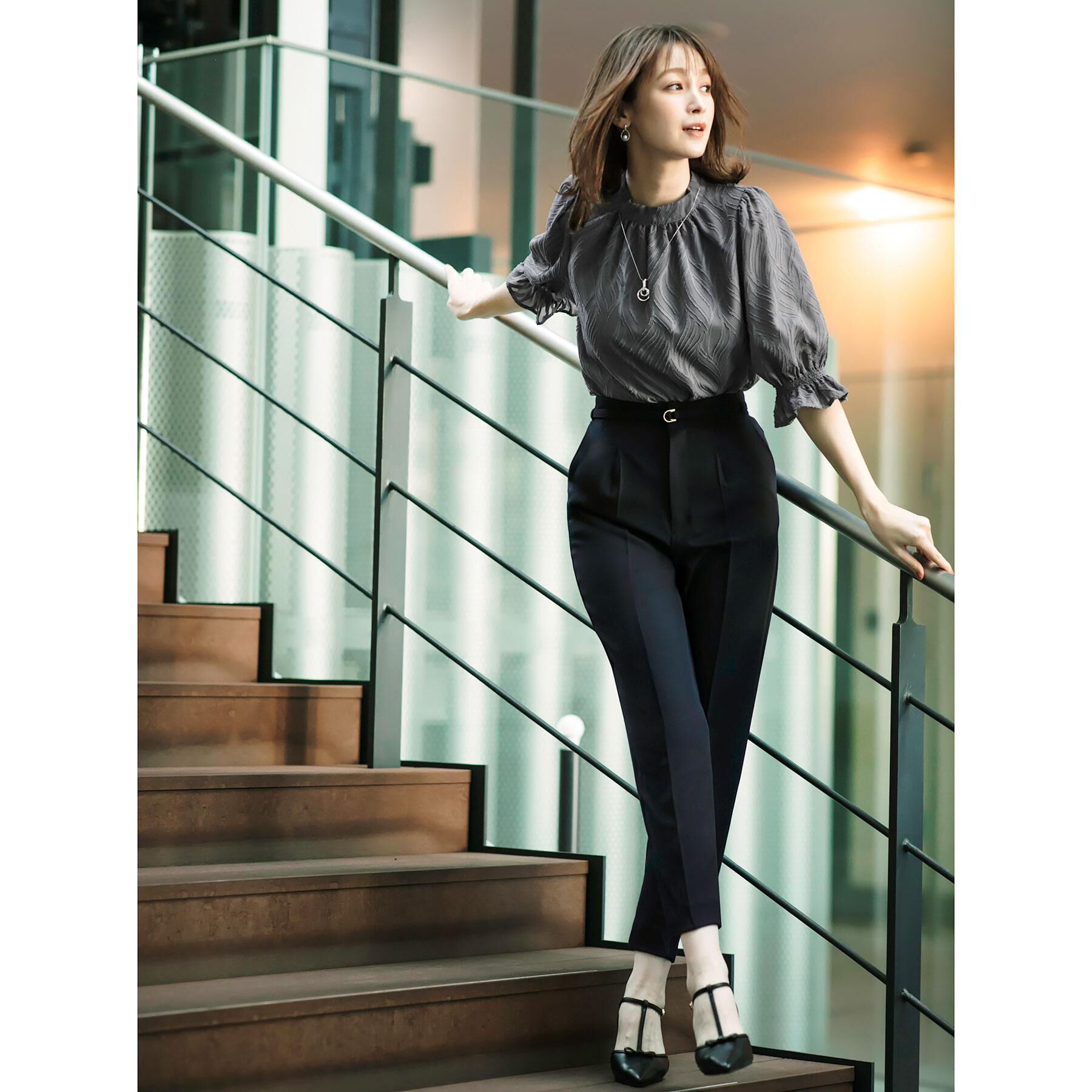 index「ストレッチテーパードパンツ【洗濯機洗い可/吸水速乾/防シワ】」|その他|