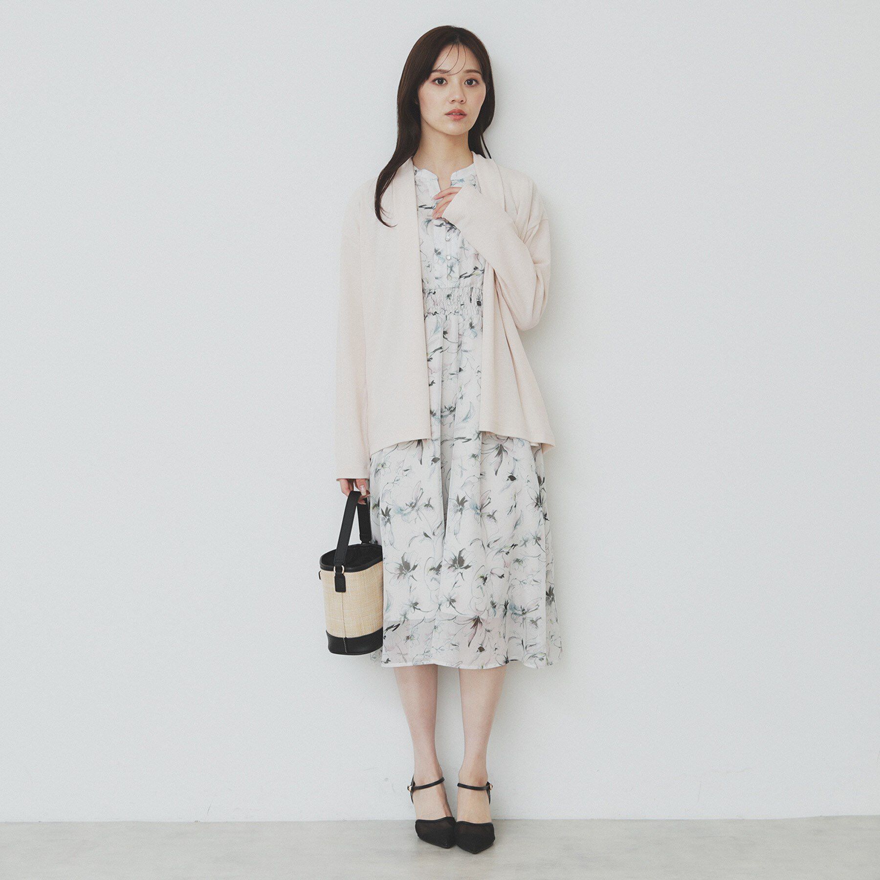 index「シアージャージミドル丈カーディガン【接触冷感/UVケア/洗濯機洗い可】」|カーディガン|