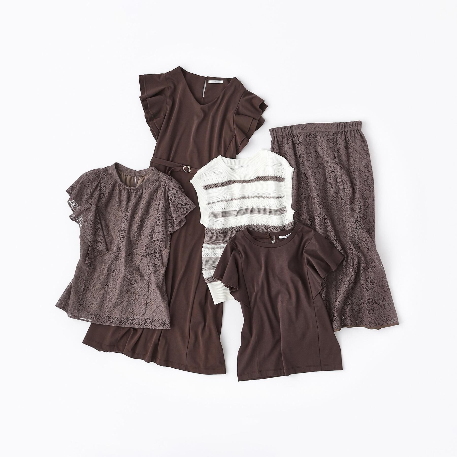 index「《美人百花掲載/XS-3Lサイズ》フレアスリーブバックシャントップス【接触冷感/UVケア/洗濯機洗い」|Tシャツ・カットソー|