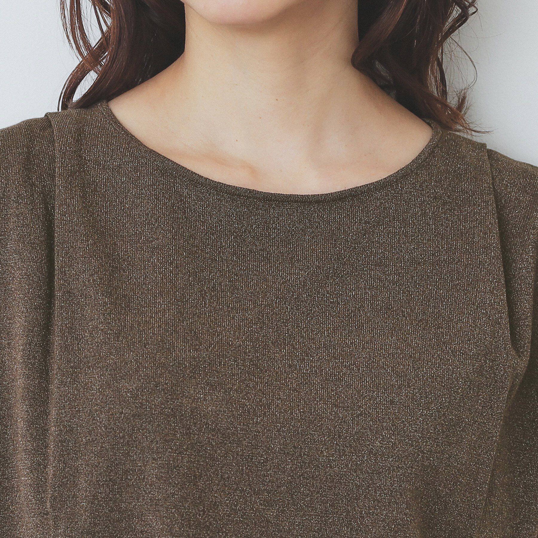 index「タックノースリーブニット【洗濯機洗い可/UVケア/抗ピル】」|Tシャツ・カットソー|