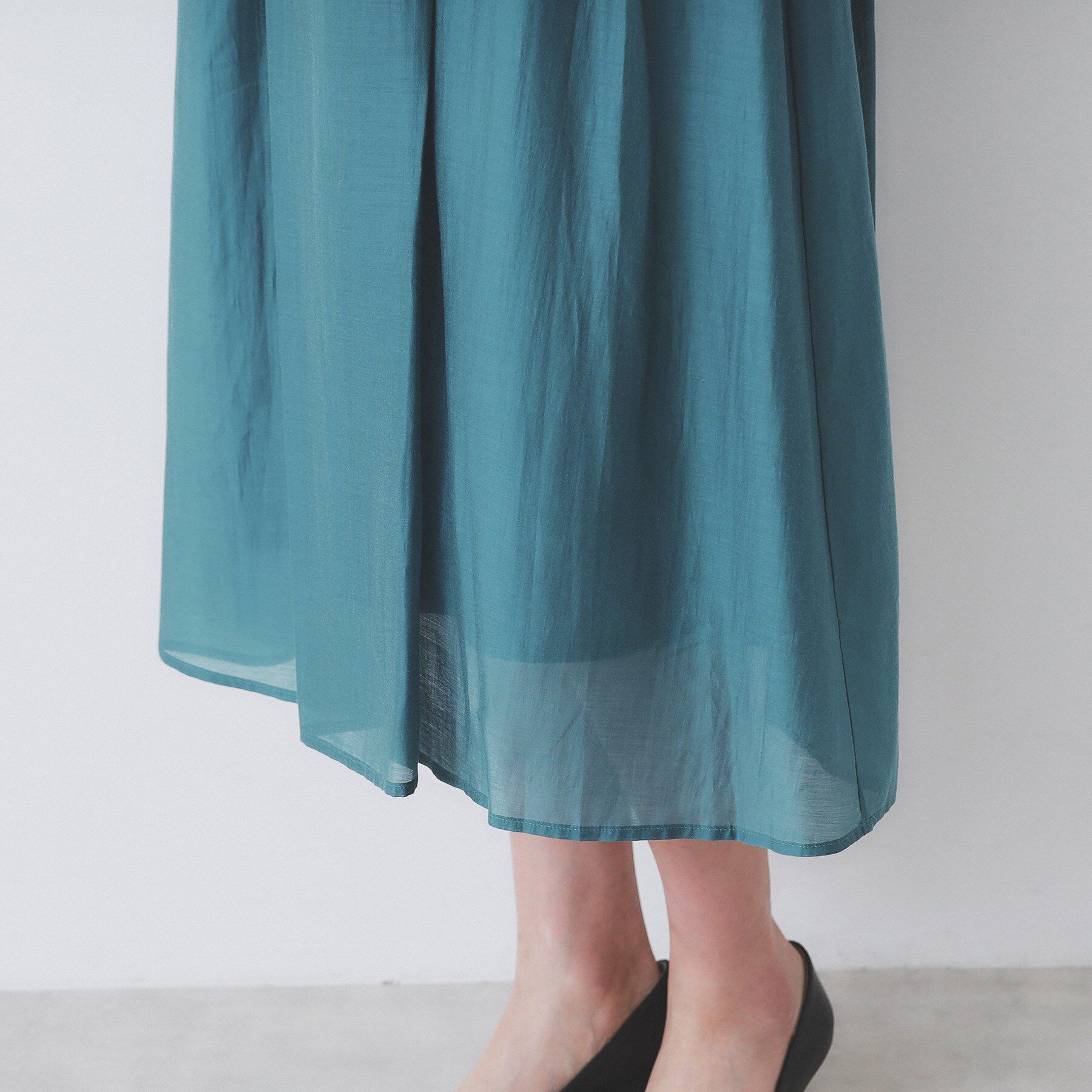 index「シアーギャザーフレアスカート【洗濯機洗い可】」|スカート|