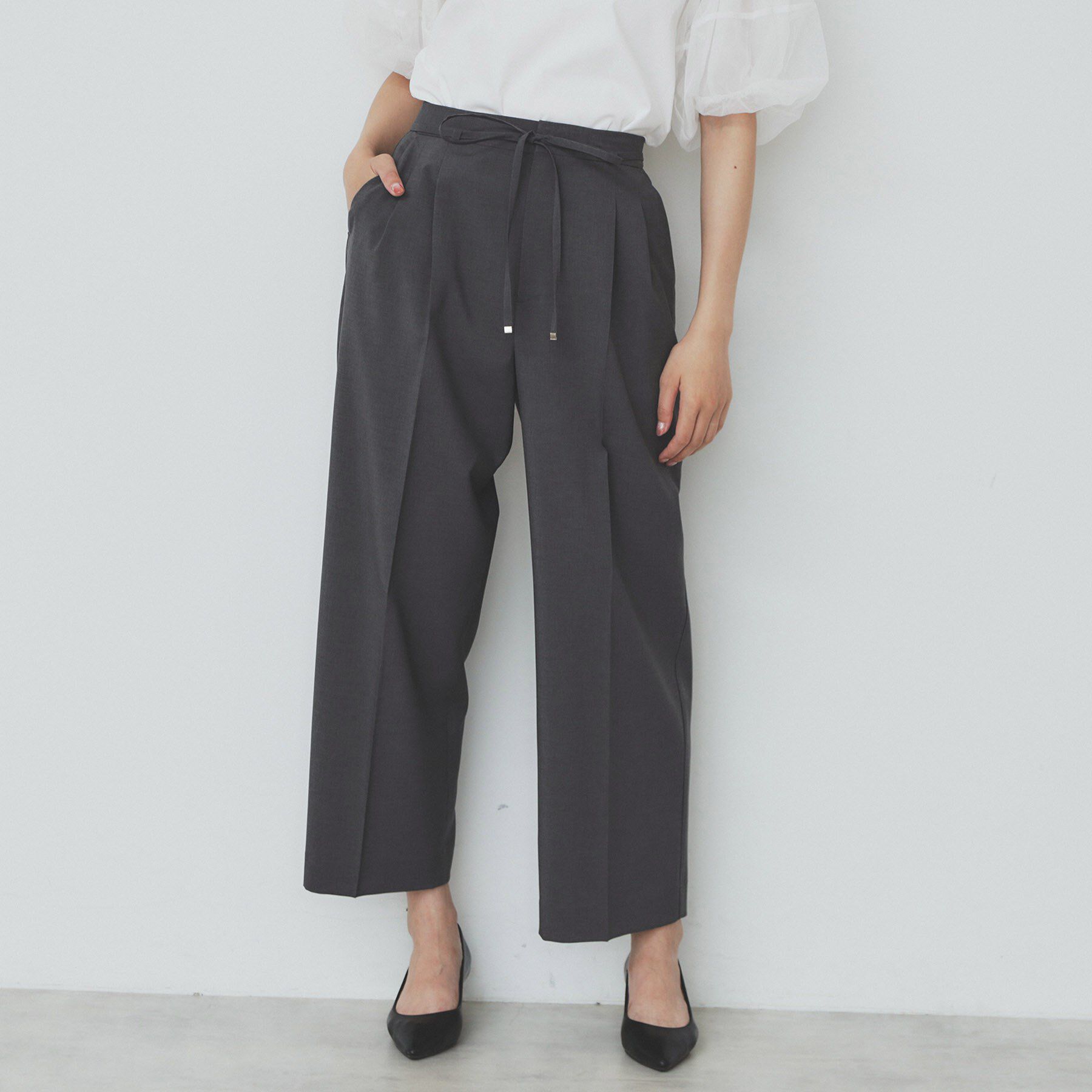 index「ストレッチ2タックワイドパンツ【洗濯機洗い可/接触冷感/吸水速乾】」|その他|