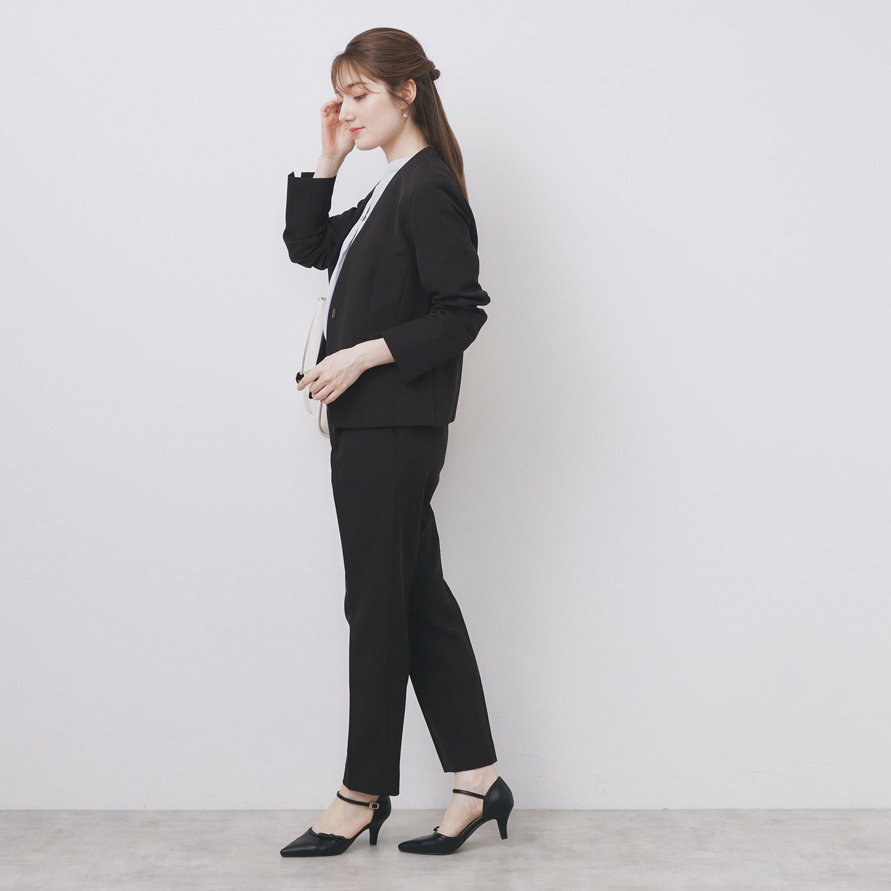 index「ストレッチテーパードパンツ/セットアップ対応【洗濯機洗い可/イージーアイロン/防シワ】」|その他|