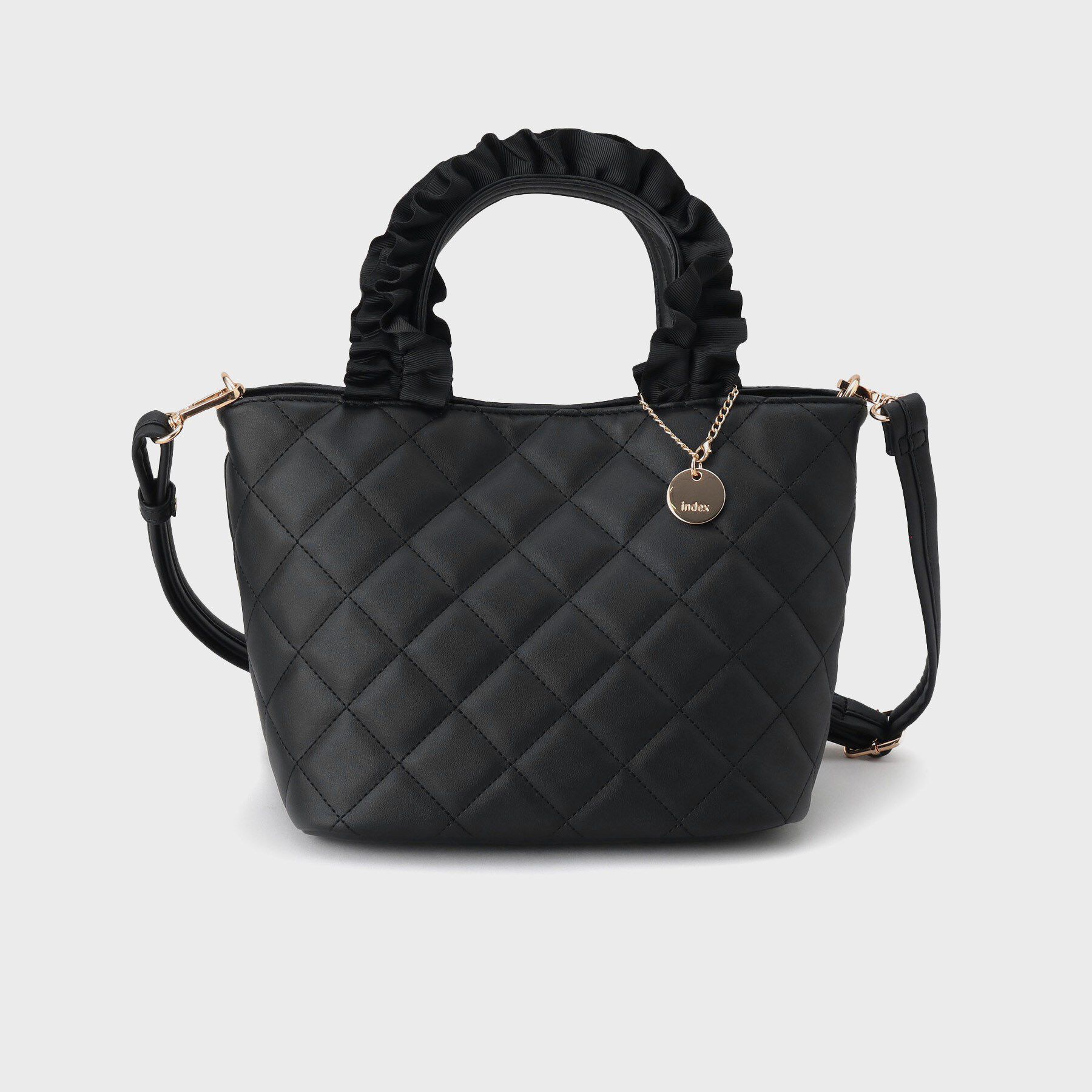 index「【2WAY】持ち手フリルキルティングトートバッグ」|トートバッグ|