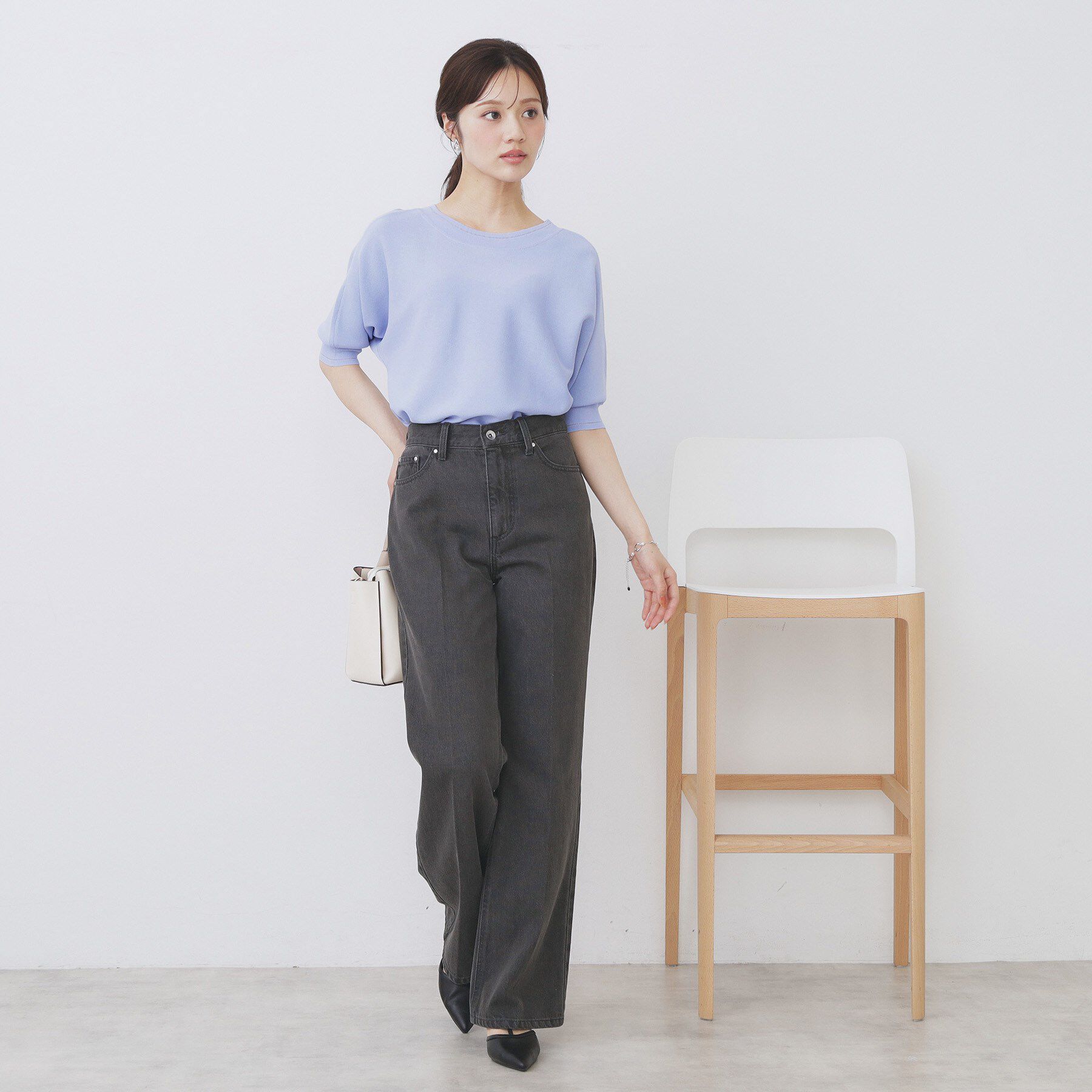 index「《5色展開》前後2WAY ドルマンスリーブニット【UVケア/抗ピル/洗濯機洗い可】」|ニット・セーター|