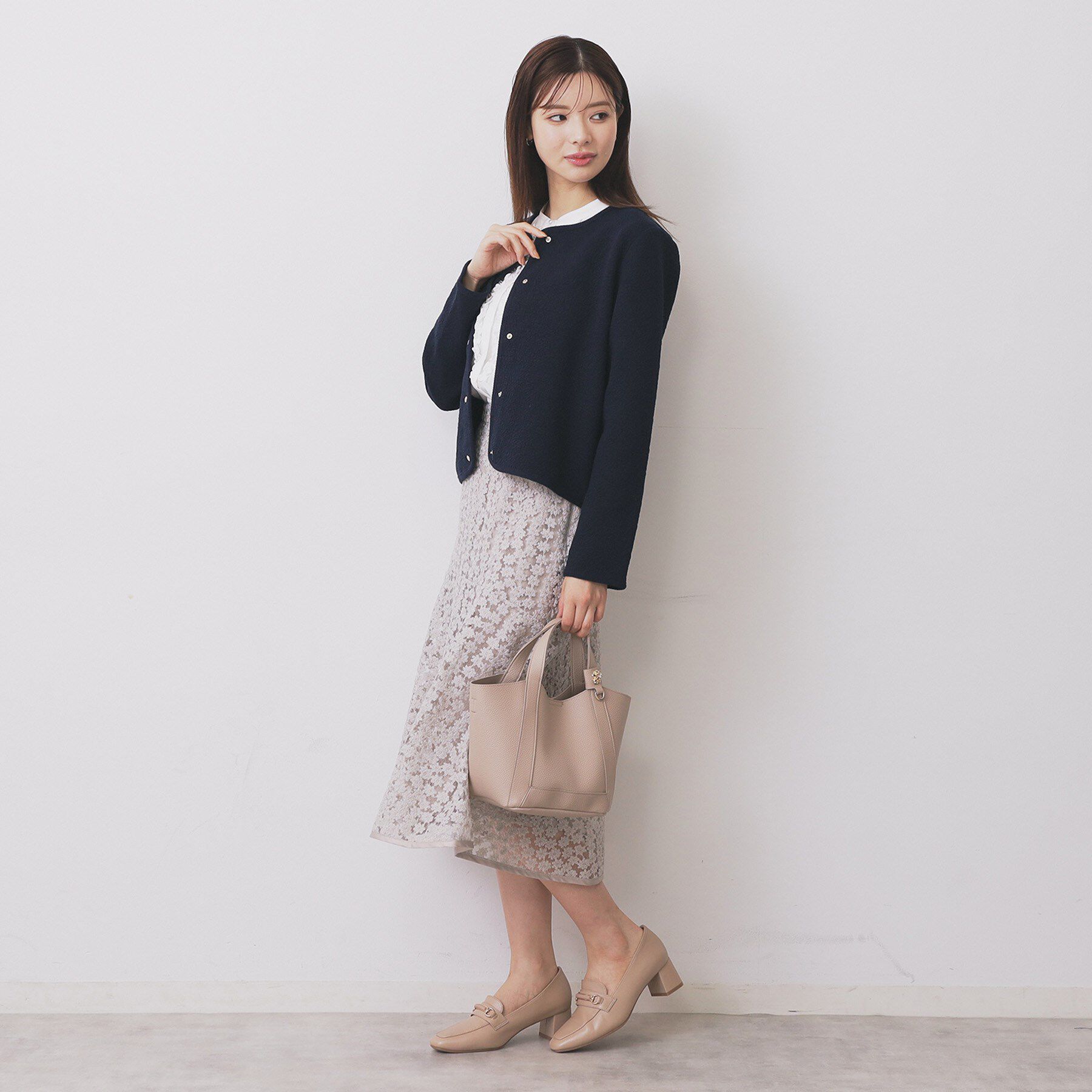 index「ストレッチノーカラーブルゾン【洗濯機OK】」|ブルゾン・スタジャン|