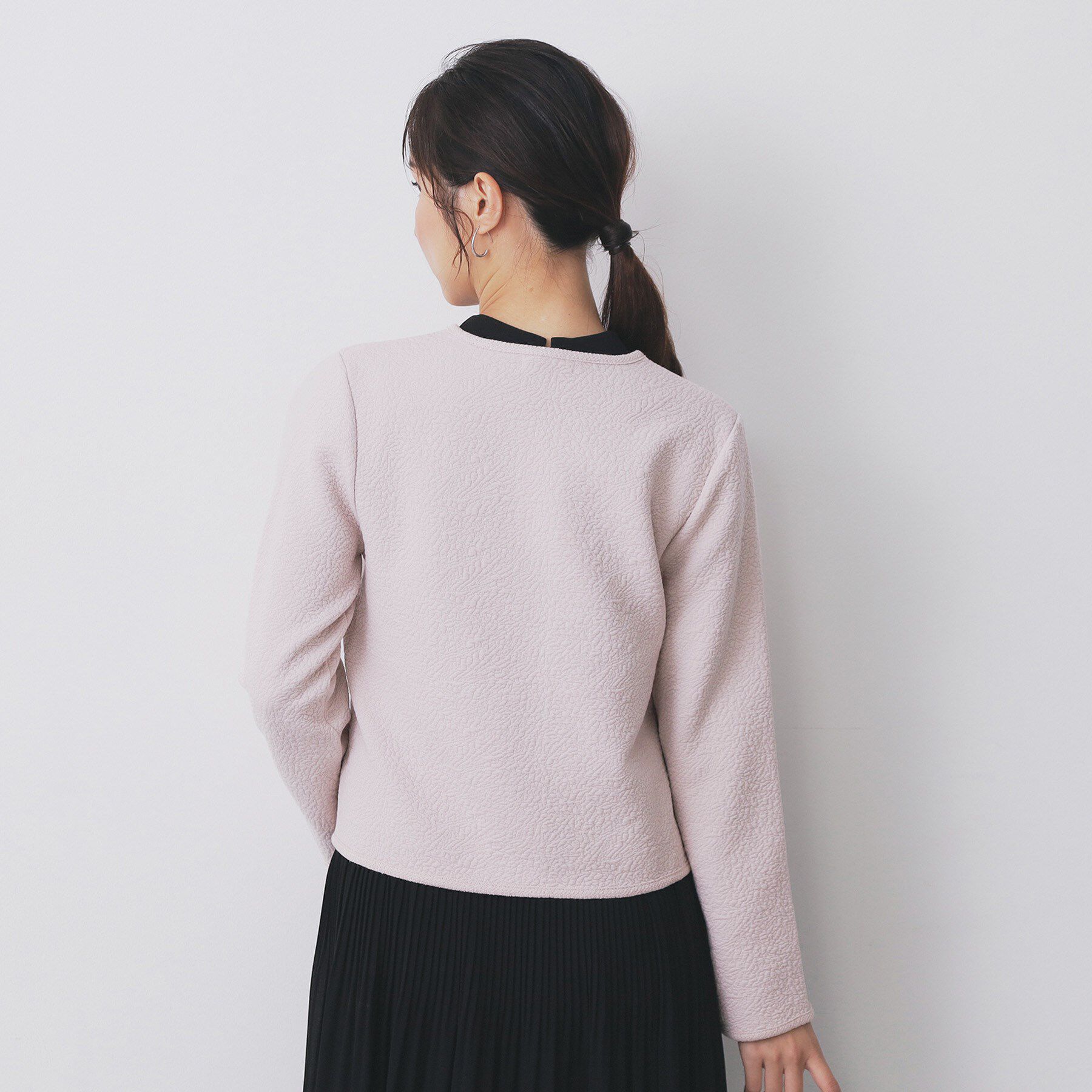 index「ストレッチノーカラーブルゾン【洗濯機OK】」|ブルゾン・スタジャン|