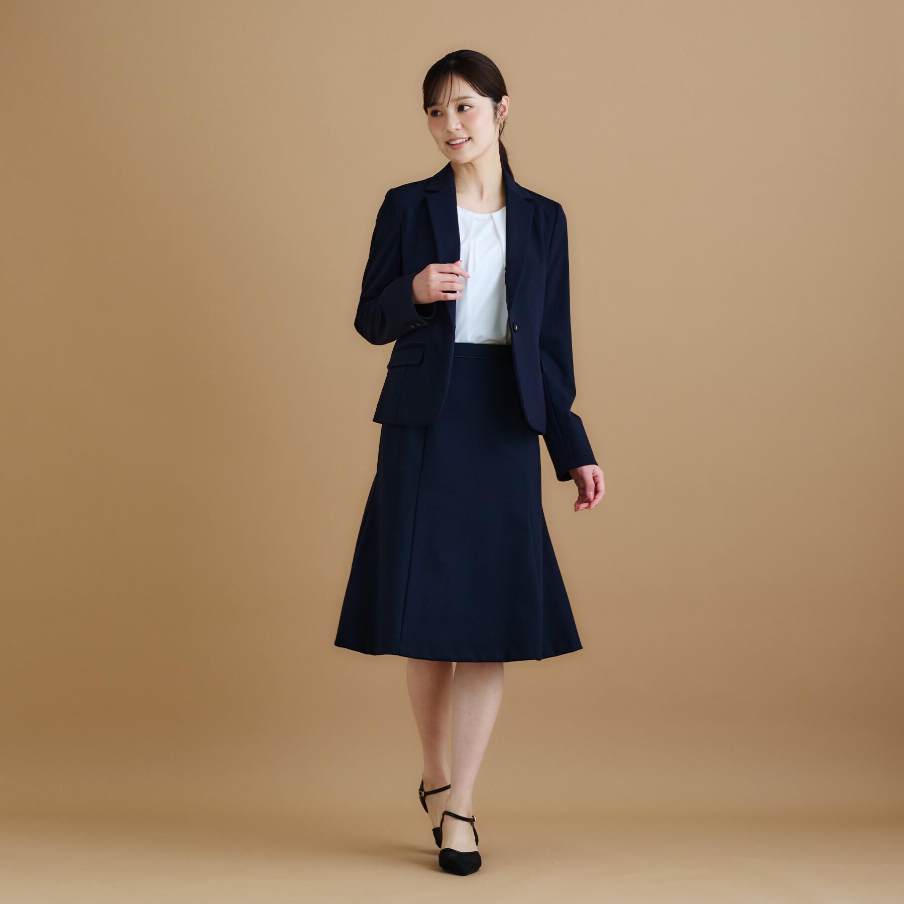 index「《S-3Lサイズ》ストレッチセミフレアスカート/セットアップ対応【洗える/イージーアイロン】」|スカート|