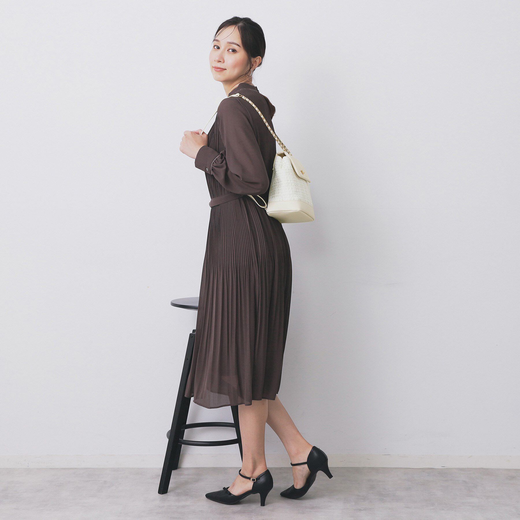 index「【長さ調整可能】ツイードミニリュック」|リュック|